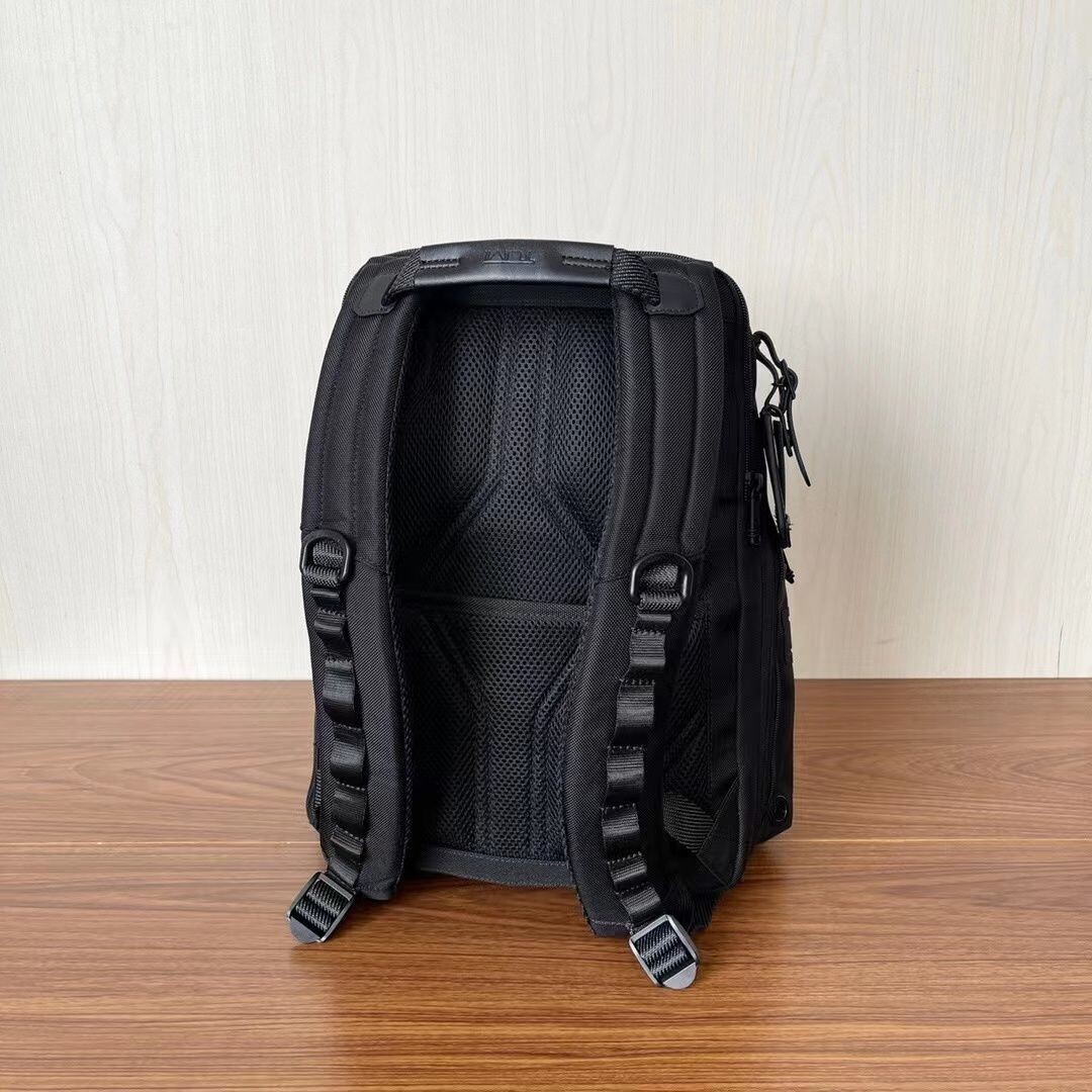 TUMI ALPHA BRAVO Navigation Backpack Ballistic Nylon Black 232793D NEW