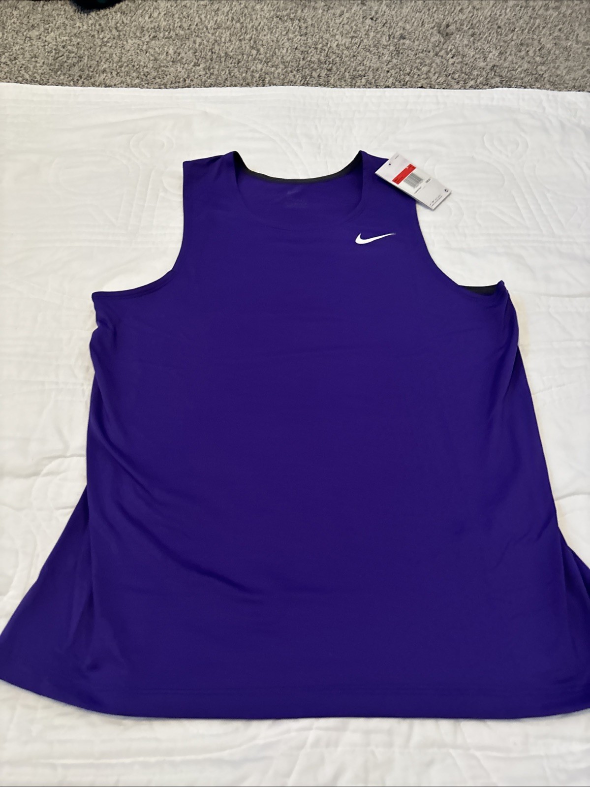 Nike Large Stock Tank Running Singlet Purple CV2697-546 NWT