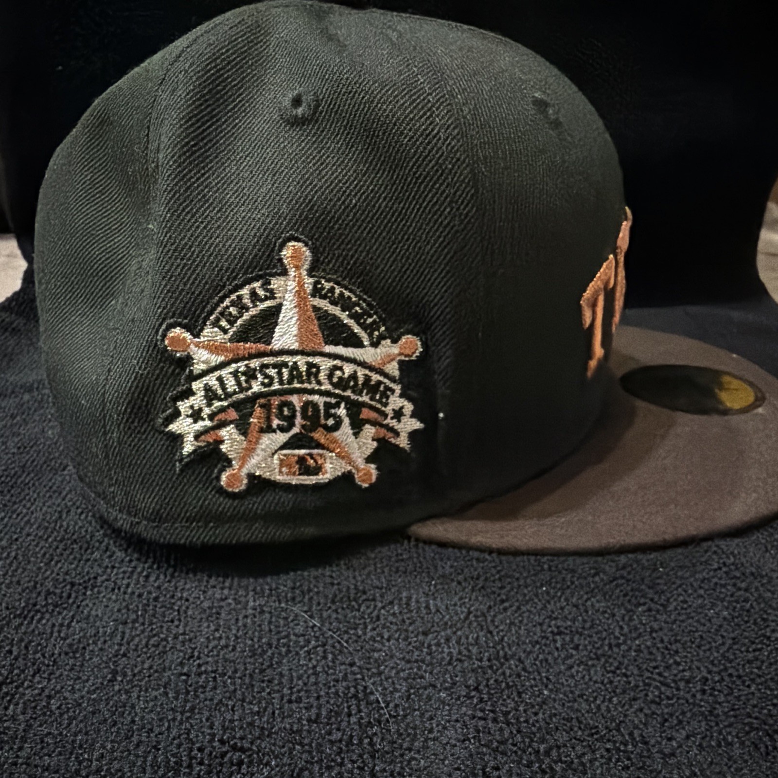 New Era 59FIFTY Texas 1995 All-Star Game Patch Fitted Cap Black/Gray 7 3/4