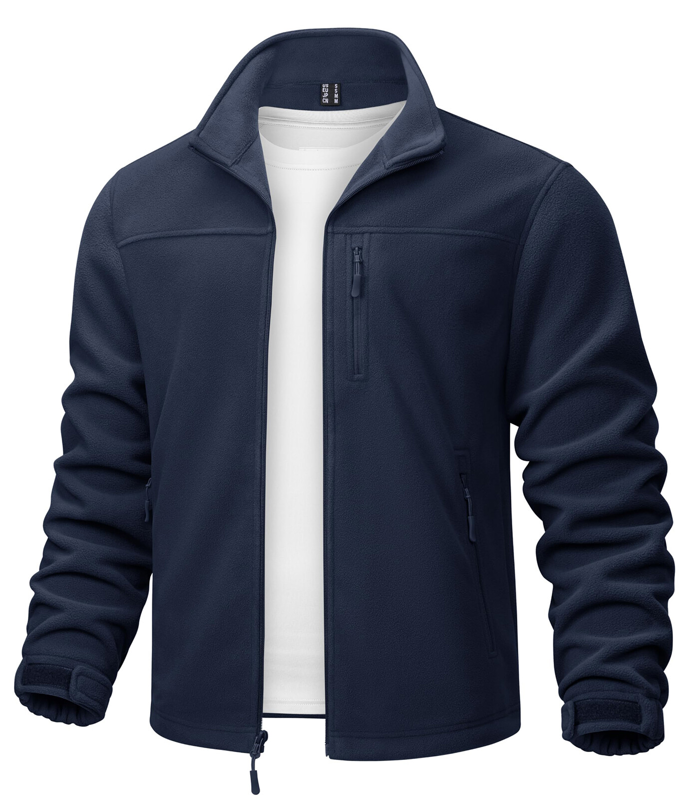 Men’s Fleece Jacket Full Zip Lightweight Winter Jackets Warm Casual Hiking Coats