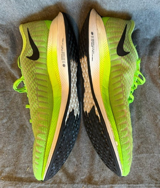Nike Zoom Pegasus Turbo 2 Volt Green Running Shoes Mens 11.5 Trainer Sneaker