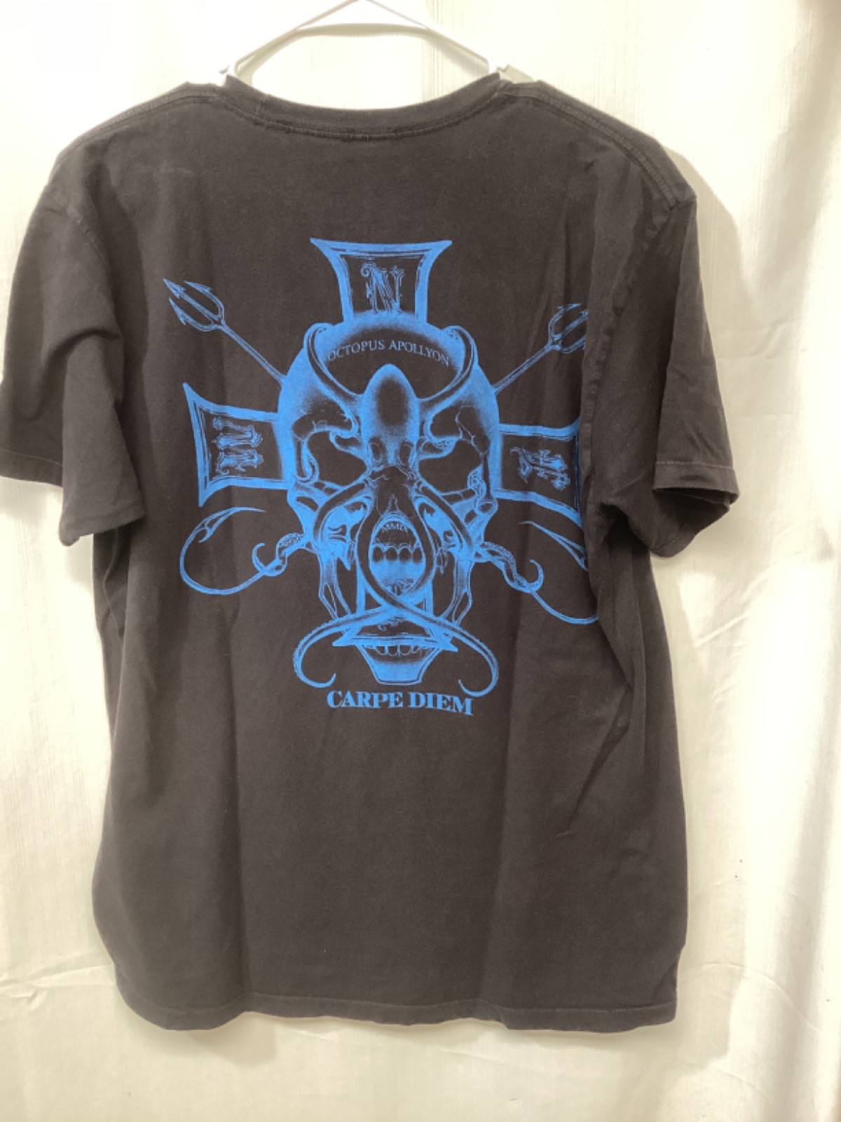Hooked Carpe Diem Octopus Apollyon 2009 Black Large Cotton T Shirt T20