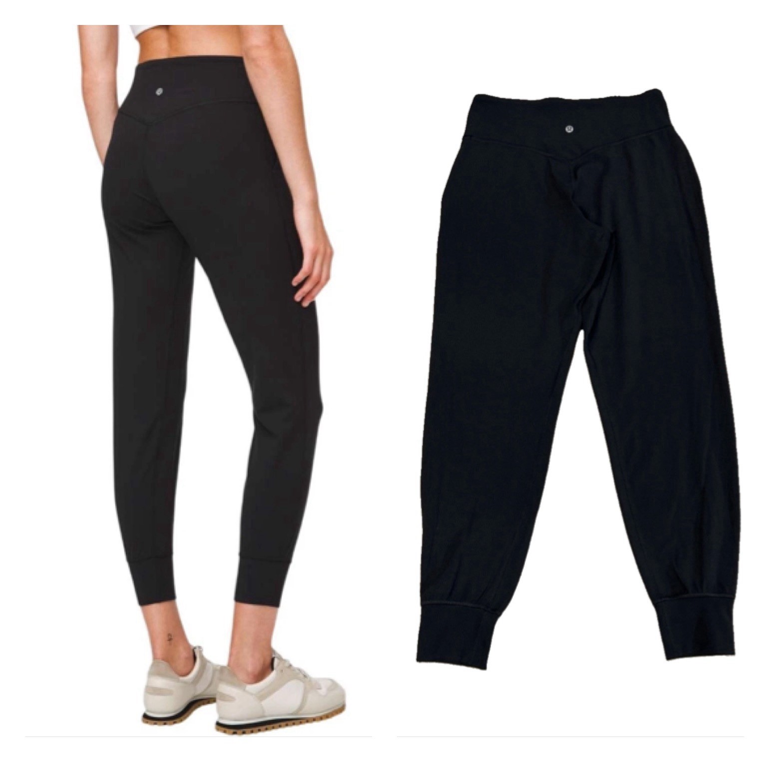 🍒 Lululemon Sz 4 Align High Rise Jogger Black 28″ Nulu Travel Lounge Casual EUC
