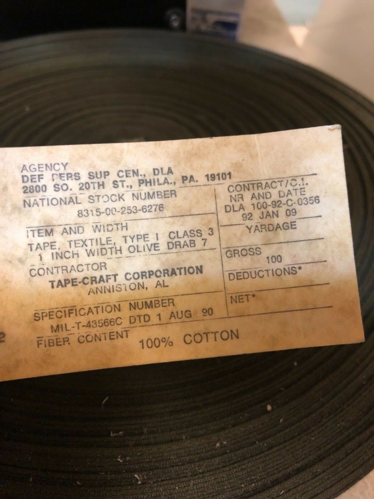 BDU COTTON NAME TAPE OLIVE GREEN TAG EMBROIDERY VARIOUS COLOR LETTERS HOOK
