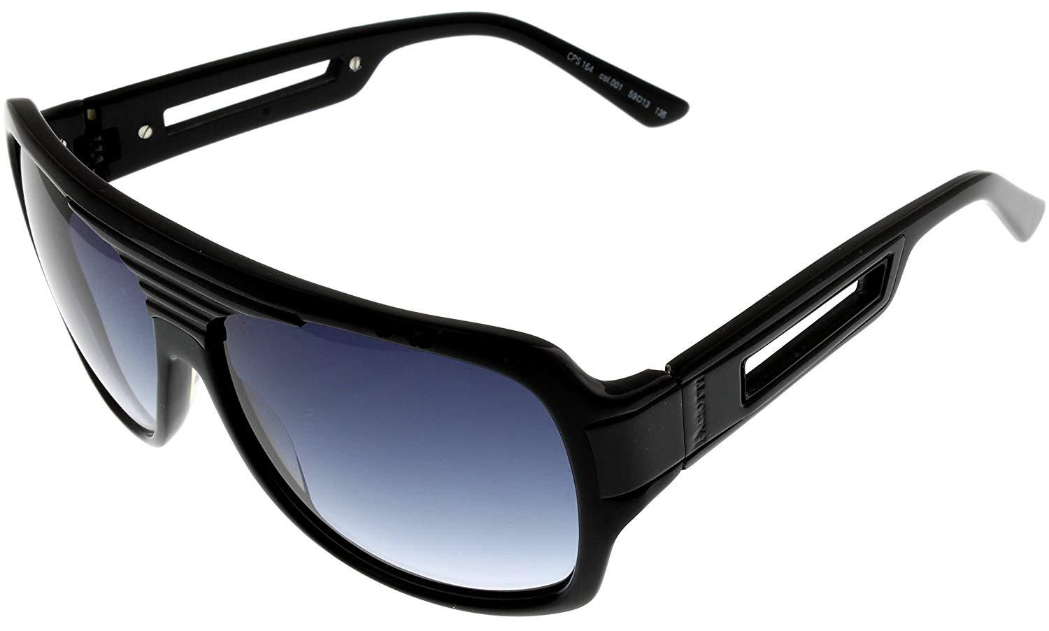 Cesare Paciotti Sunglasses Unisex Black Blue Rectangular CPS164 01