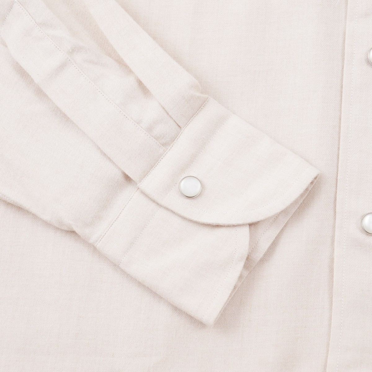Brett Johnson Soft Cotton and Cashmere Snap-Front Western Shirt M (Eu 40) New