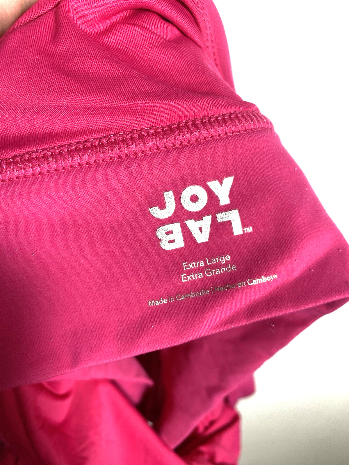 Joy Lab Activewear Set Size L XL Pink Crop Bolero Sports Bra Leggings Flare NEW