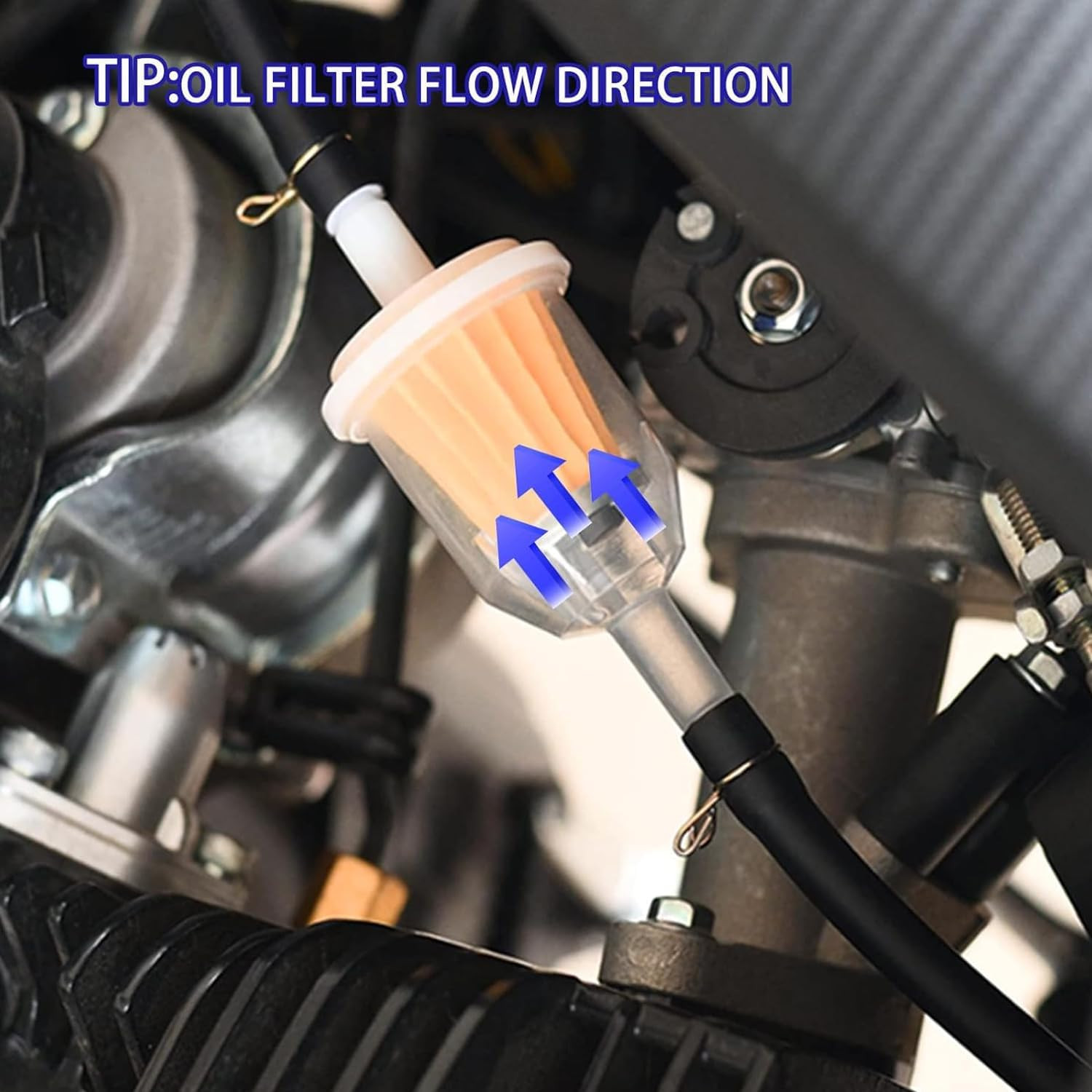 5/16 & 1/4 Inline Magnetic Fuel Filter for Lawn Mower, Small Engine, Kohler, Joh