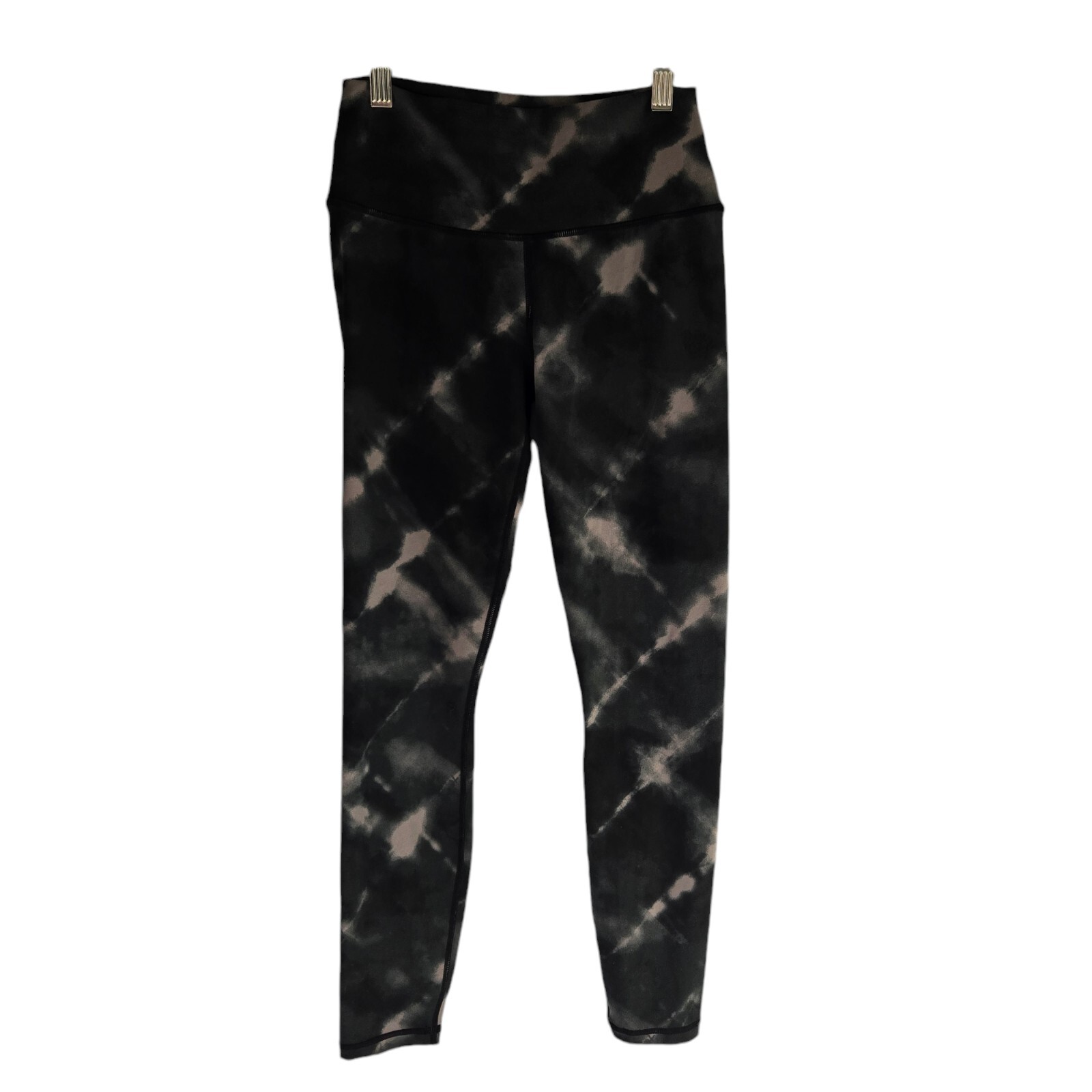 Varley Century Womens Small Grey Tie Dyed Mid Rise Cropped Athletic Leggings