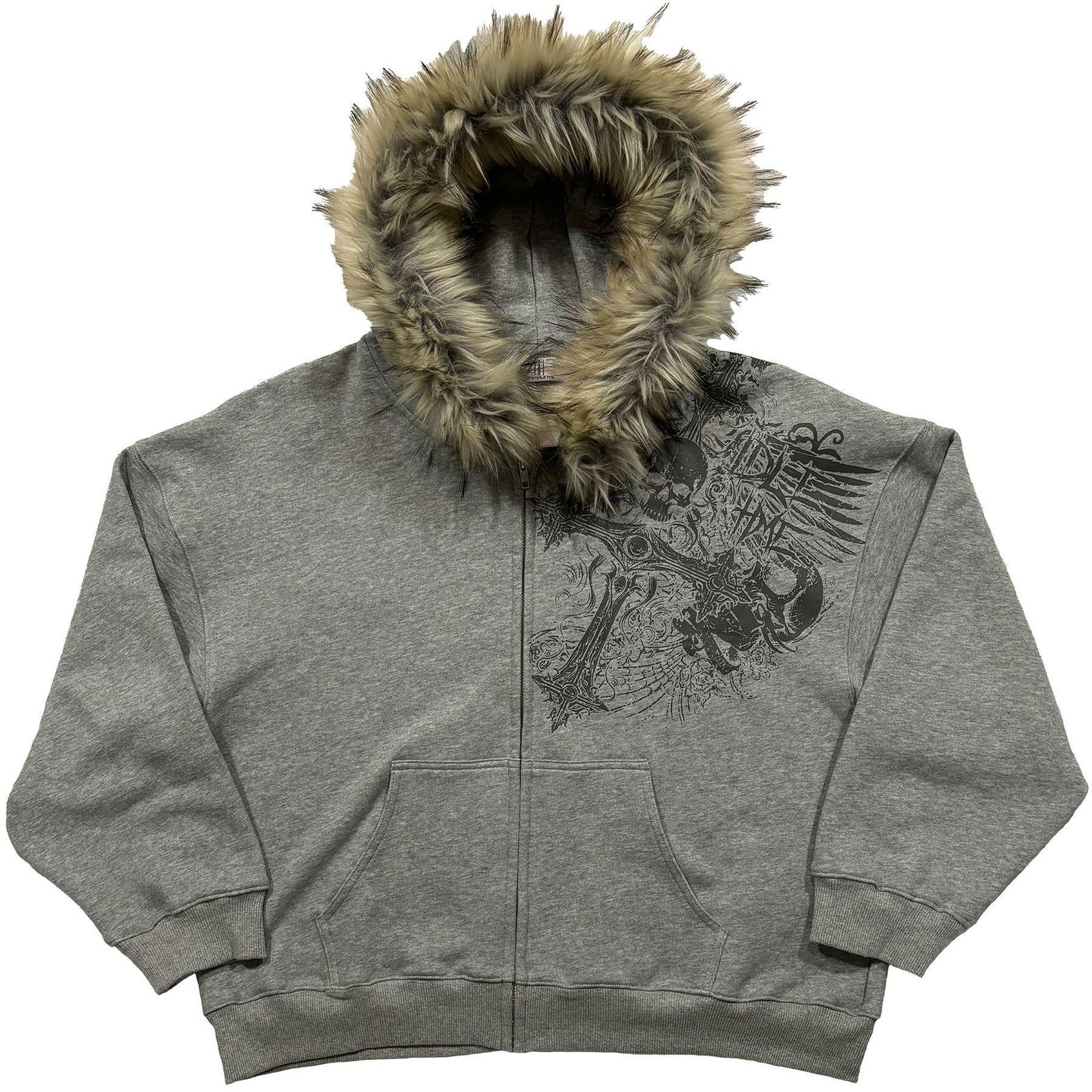Y2K Unisex Zip Hoodie Jacket Thick Warm Casual Daily Sweatshirt