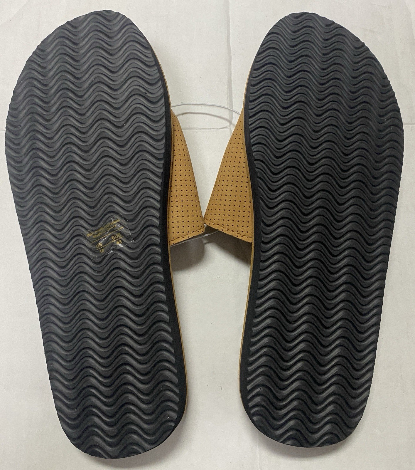 Air Balance Flip Flops Adjustable Tan Slide Sandals Men’s Size 8 9 10 11 12 13