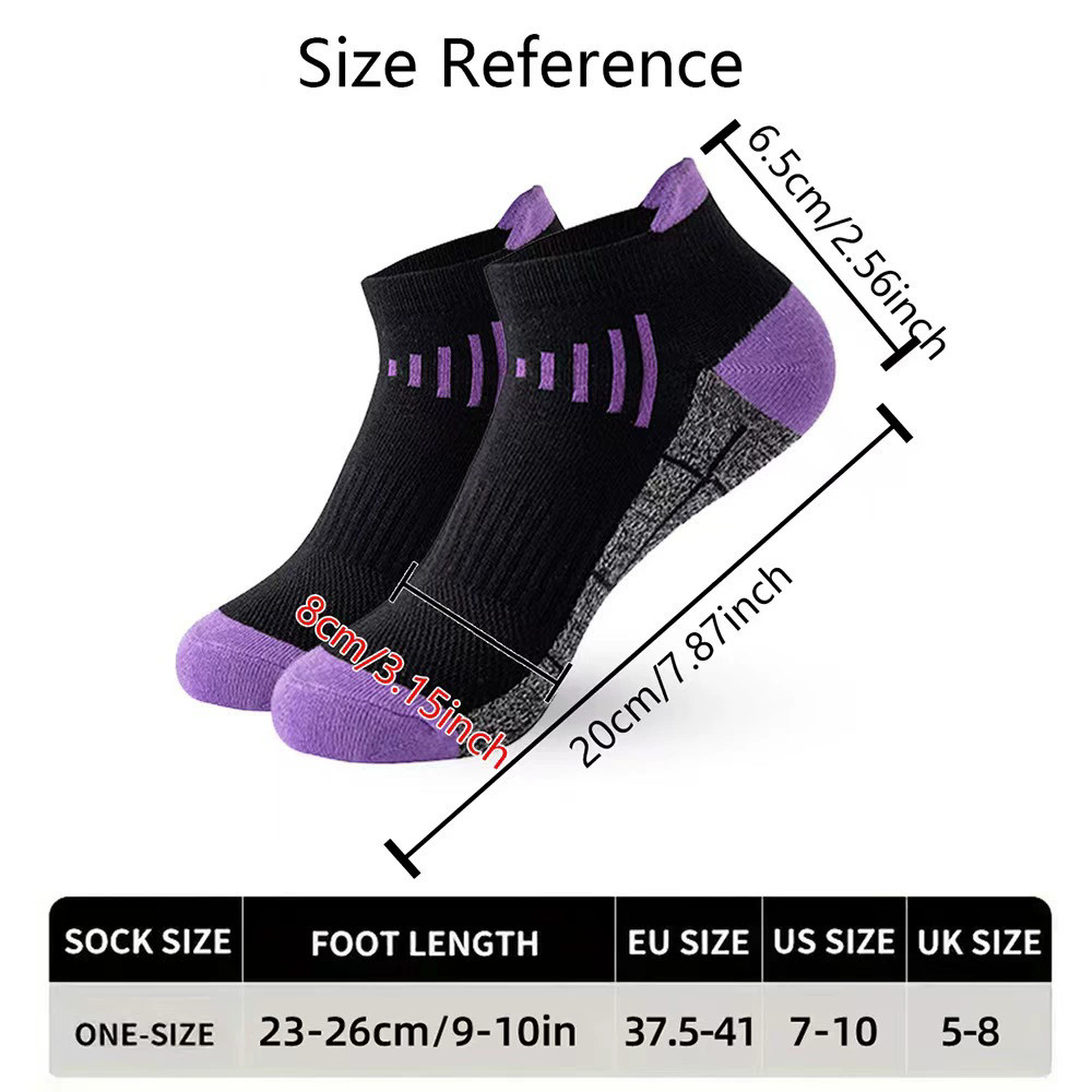 6Pairs Low Cut Cotton Ankle Mesh Solid Classic Athletic Sport Casual Women Socks