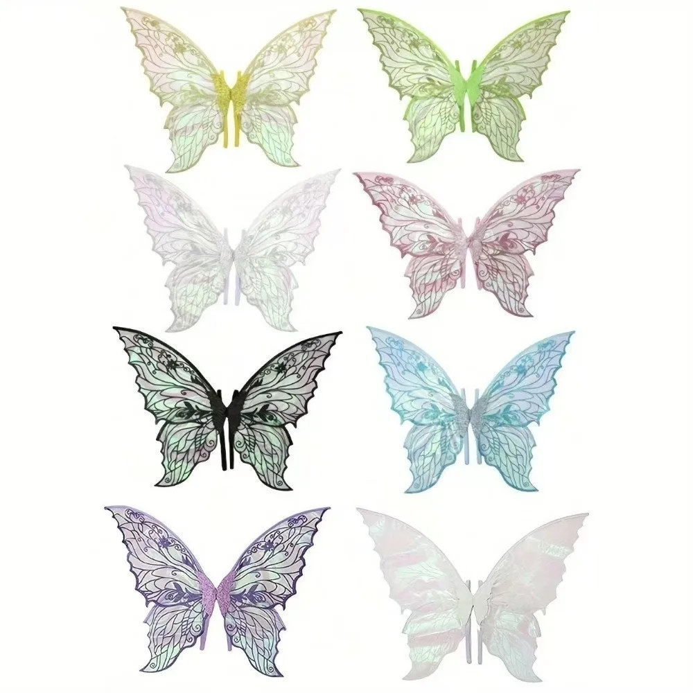 Butterfly Fairy Wings Gradient Organza Cosplay Costume with Elastic Shoulder Str