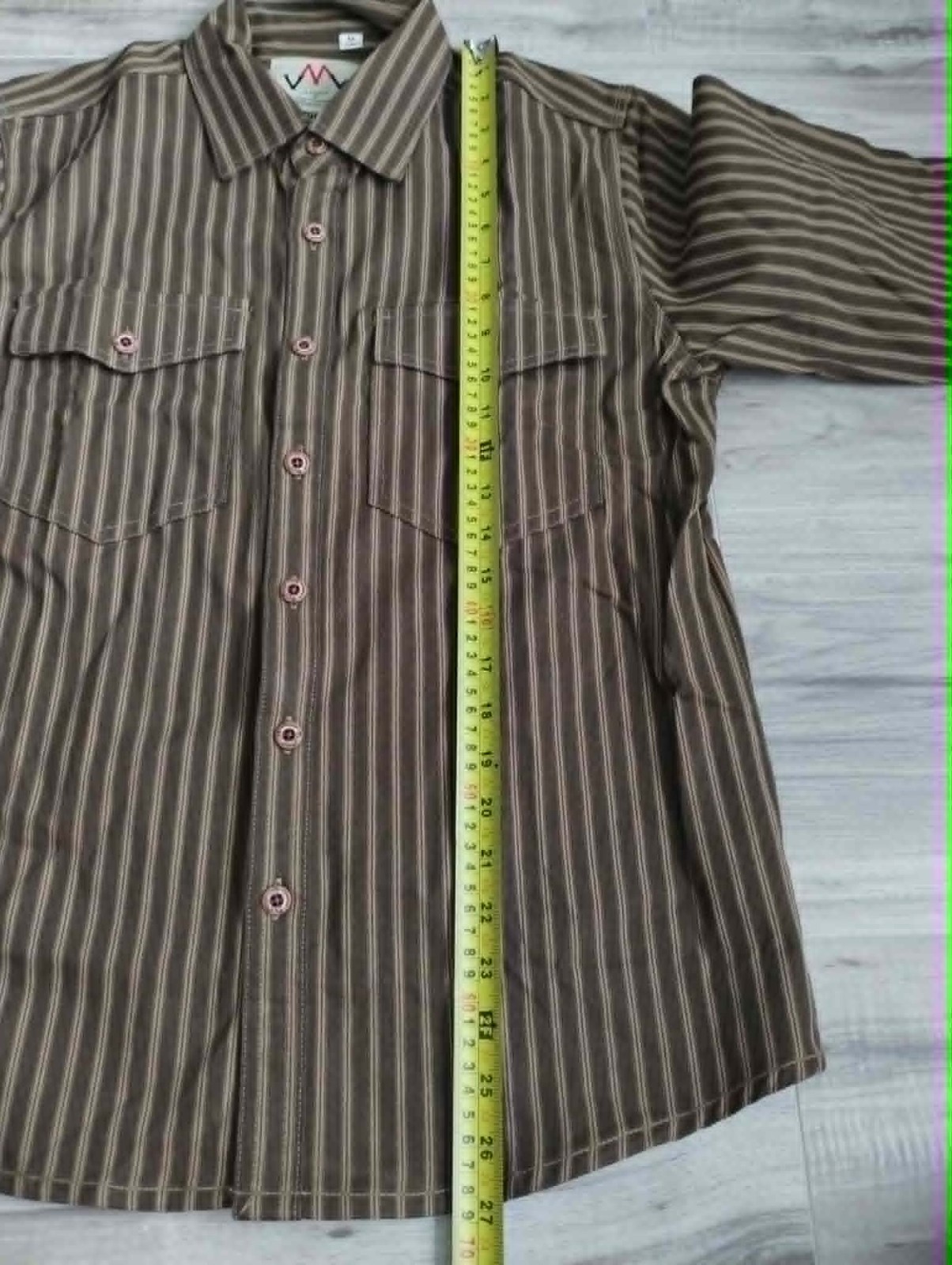 American Retro Striped Men Long-sleeved Shirt Comfortable Casual Workwear Shirt