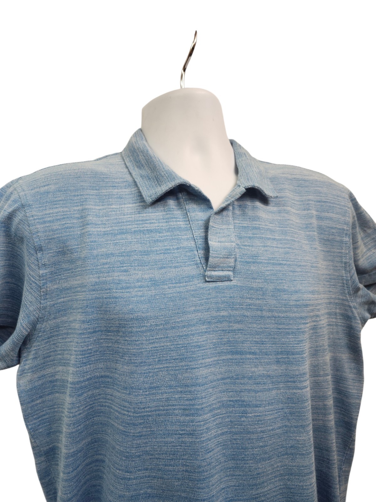Orlebar Brown *Tailored Fit Felix Polo Shirt Blue Slub Cotton Men’s XL Portugal