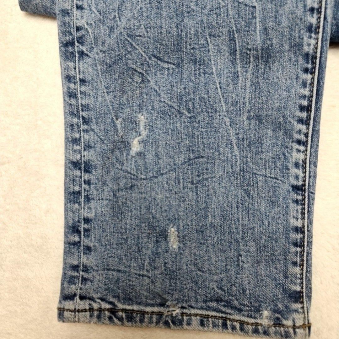 Abercrombie & Fitch Jeans Mens 33×30 Blue Athletic Straight Light Wash Stretch