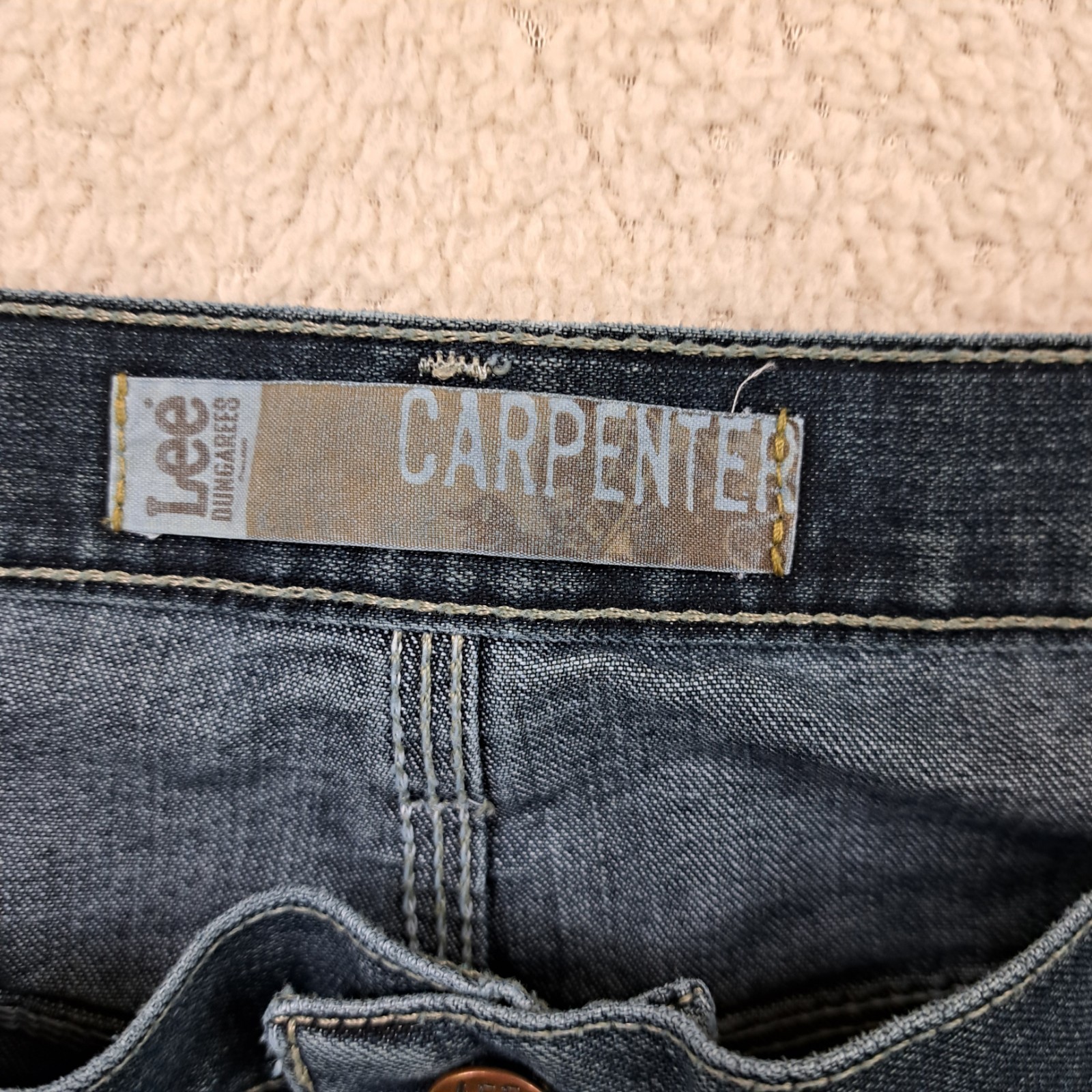 Lee Carpenter Jeans Mens Size 46×30 Blue Utility Loop