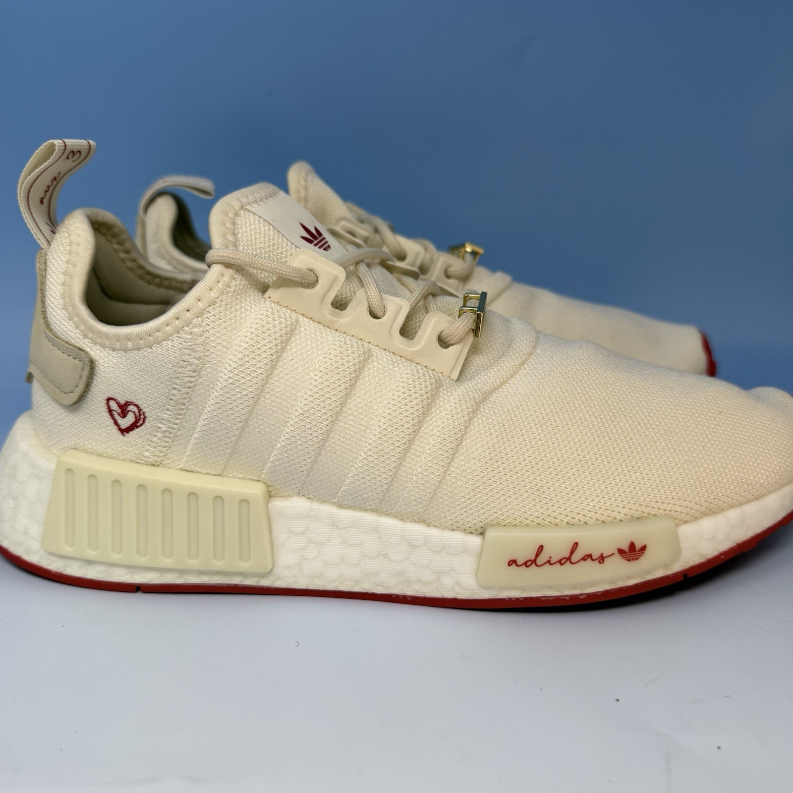 Adidas NMD Runner 1 Valentine’s Day (2022) Women’s Red Cream Sneeakers Sz 9 M