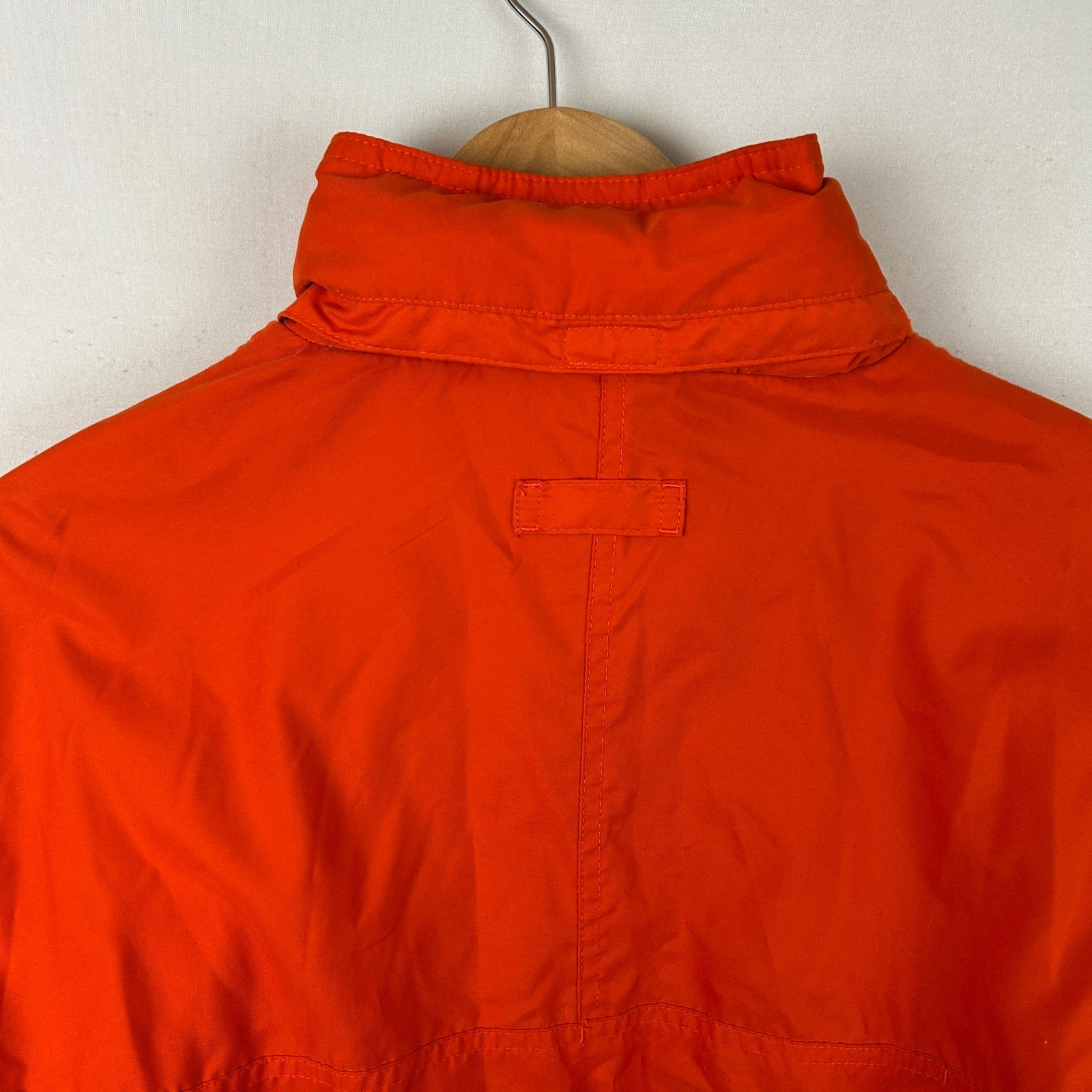 Gap Vintage Pullover Windbreaker Jacket Hideaway Hood Orange 90s Y2K Mens Size M