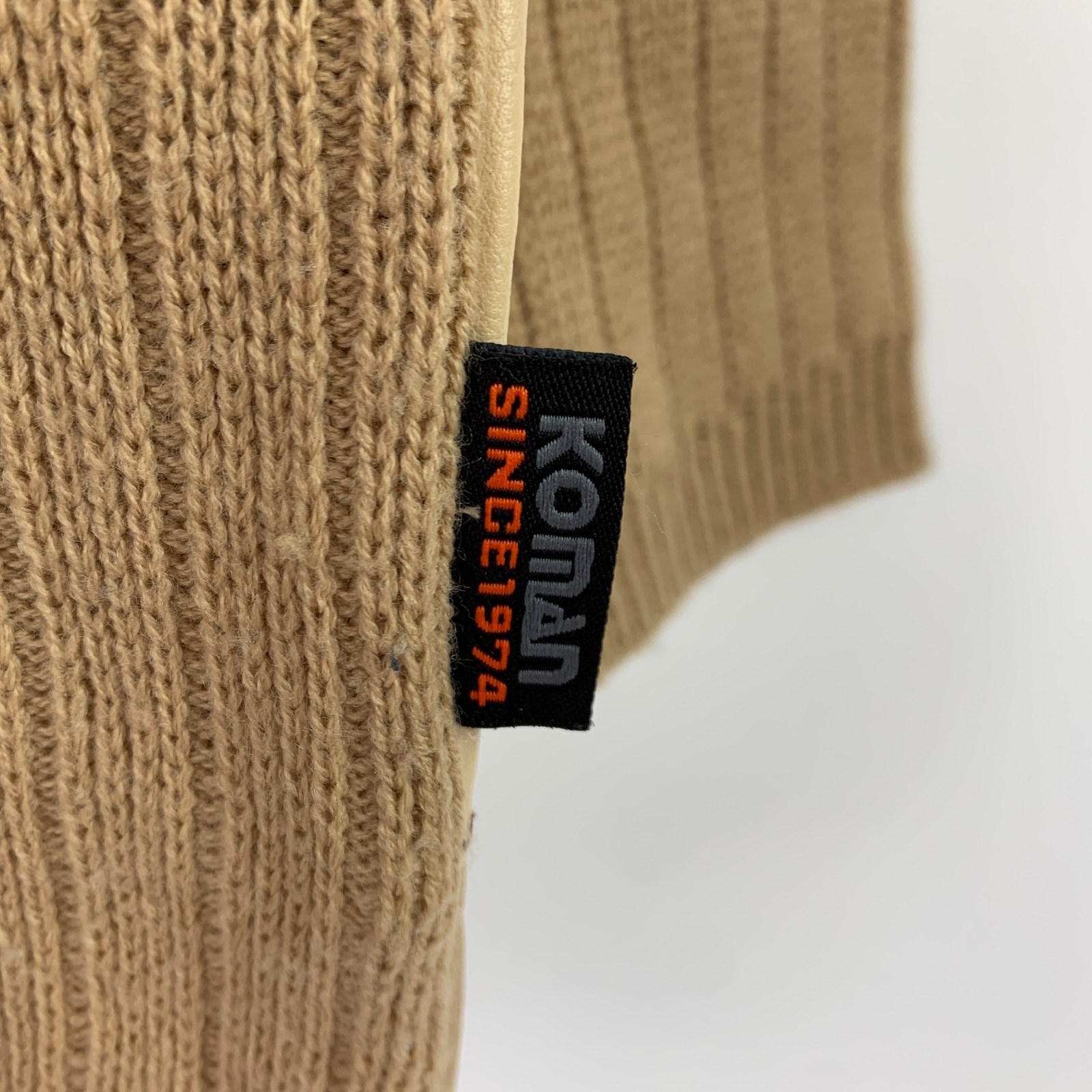 Vintage 90s Koman Patchwork Faux Suede Hip Hop Urbanwear Sweater Mens Size XL