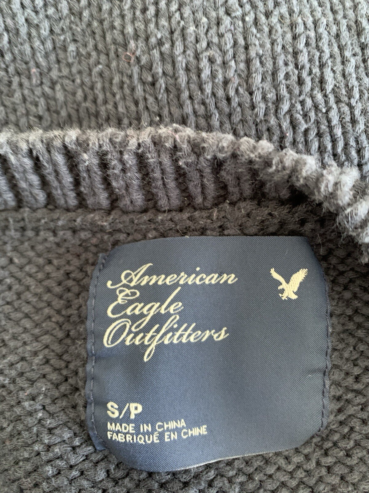 AMERICAN EAGLE PRETTY COTTON ACRYLIC BLEND SHORT SLEEVE SWEATER – SIZE S