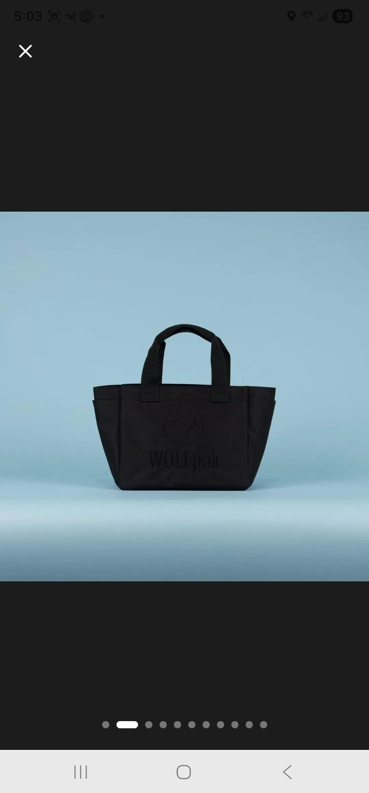New! Wolfpak Mini Tote Nightshade