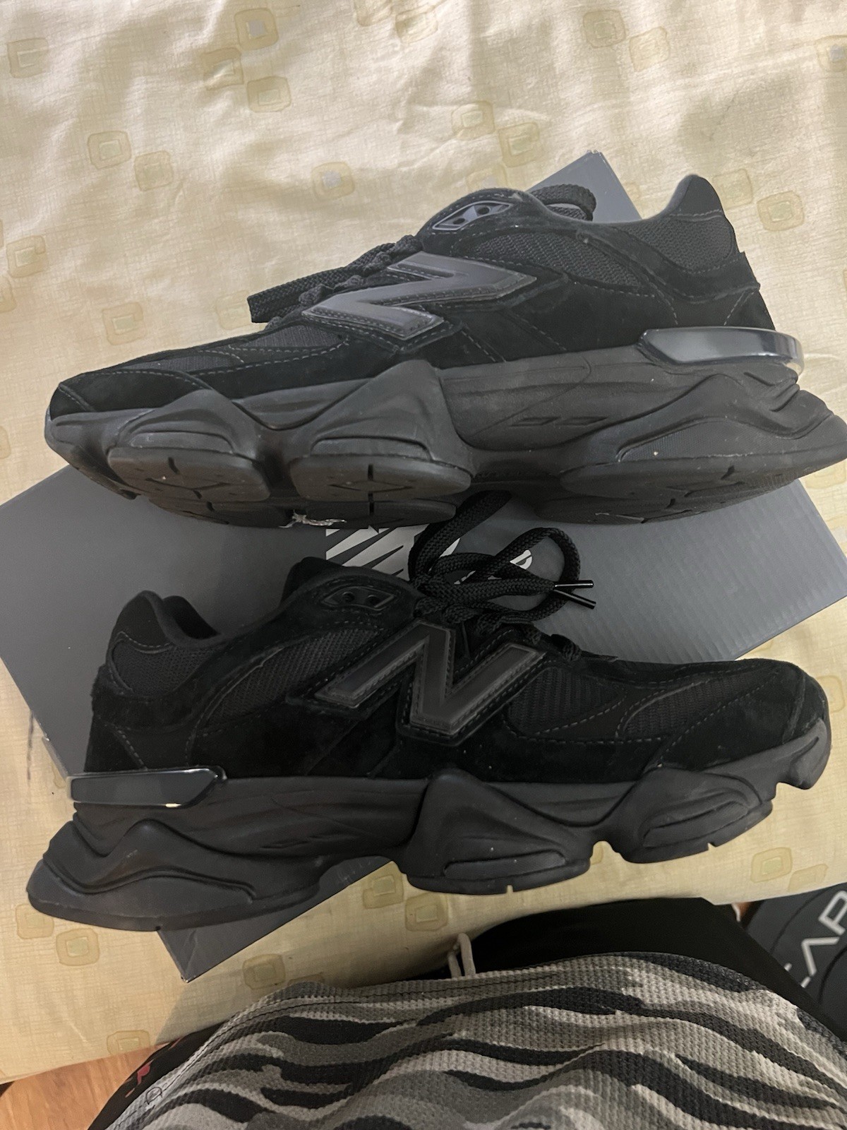 Size 8.5 – New Balance 9060 Triple Black Suede