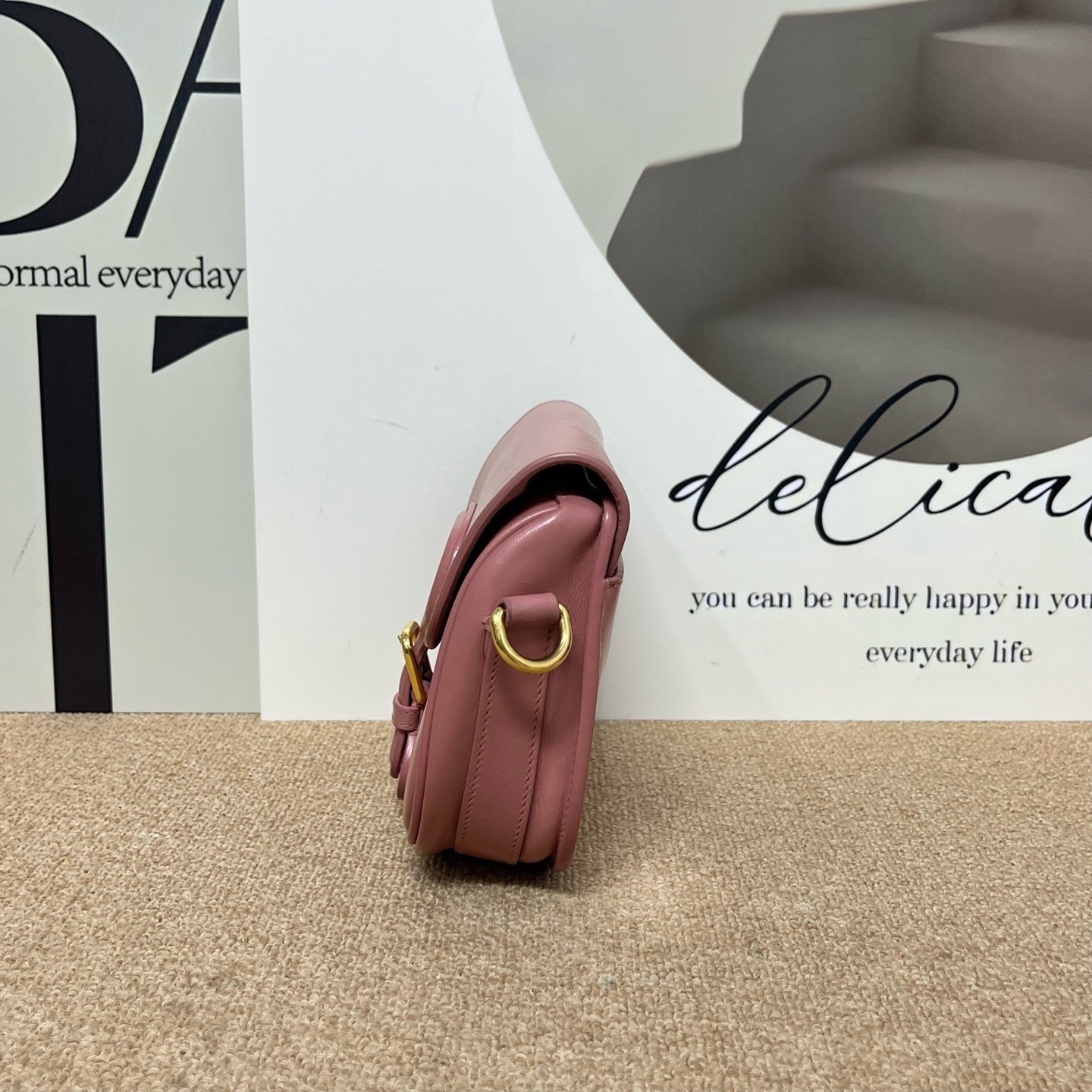 Dior Pre-Owned Authentic Saddle Bag Pink 17*13*4.5 Free Tracked Shipping