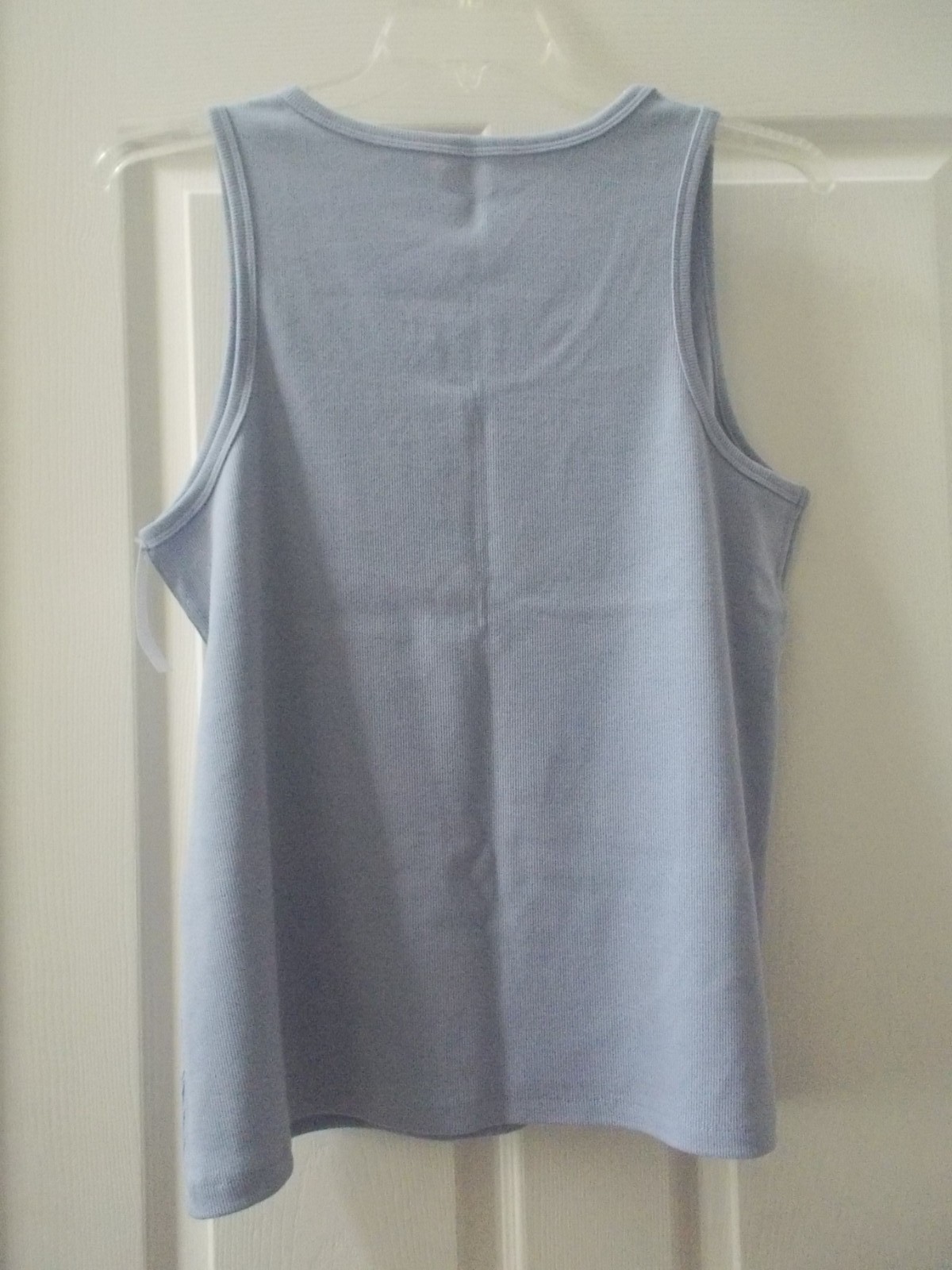NWT TERRA & SKY Iris Blue Scoop Neck Sleeveless Ribbed Tank Top Sz 3X (24/26)