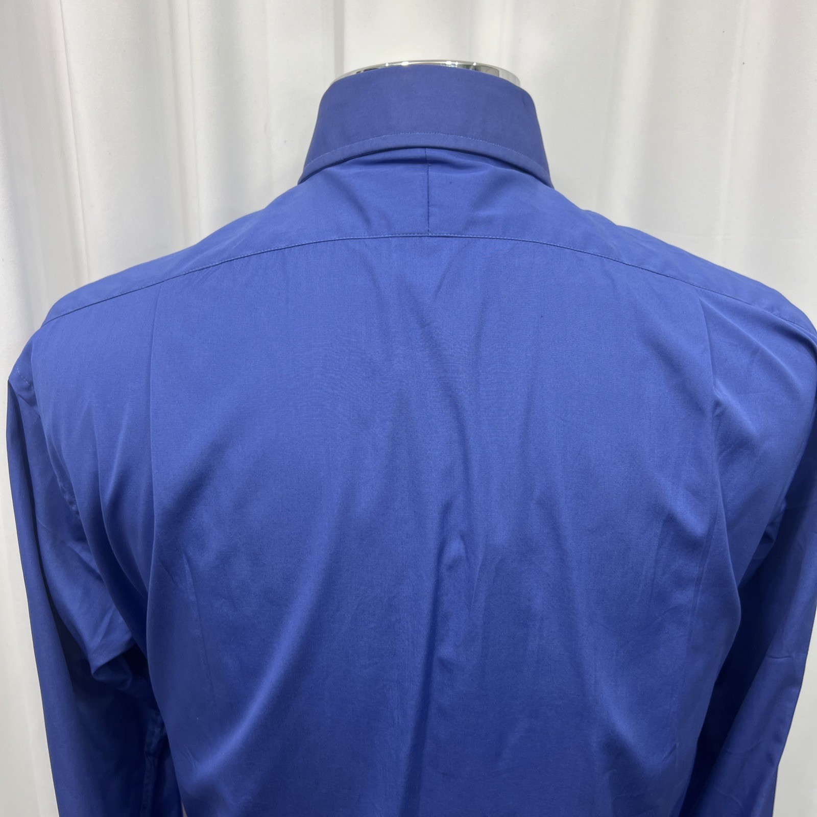 TM Lewin Men’s Blue Double Cuff Shirt – Pure Cotton – 16” Collar (46” Chest)