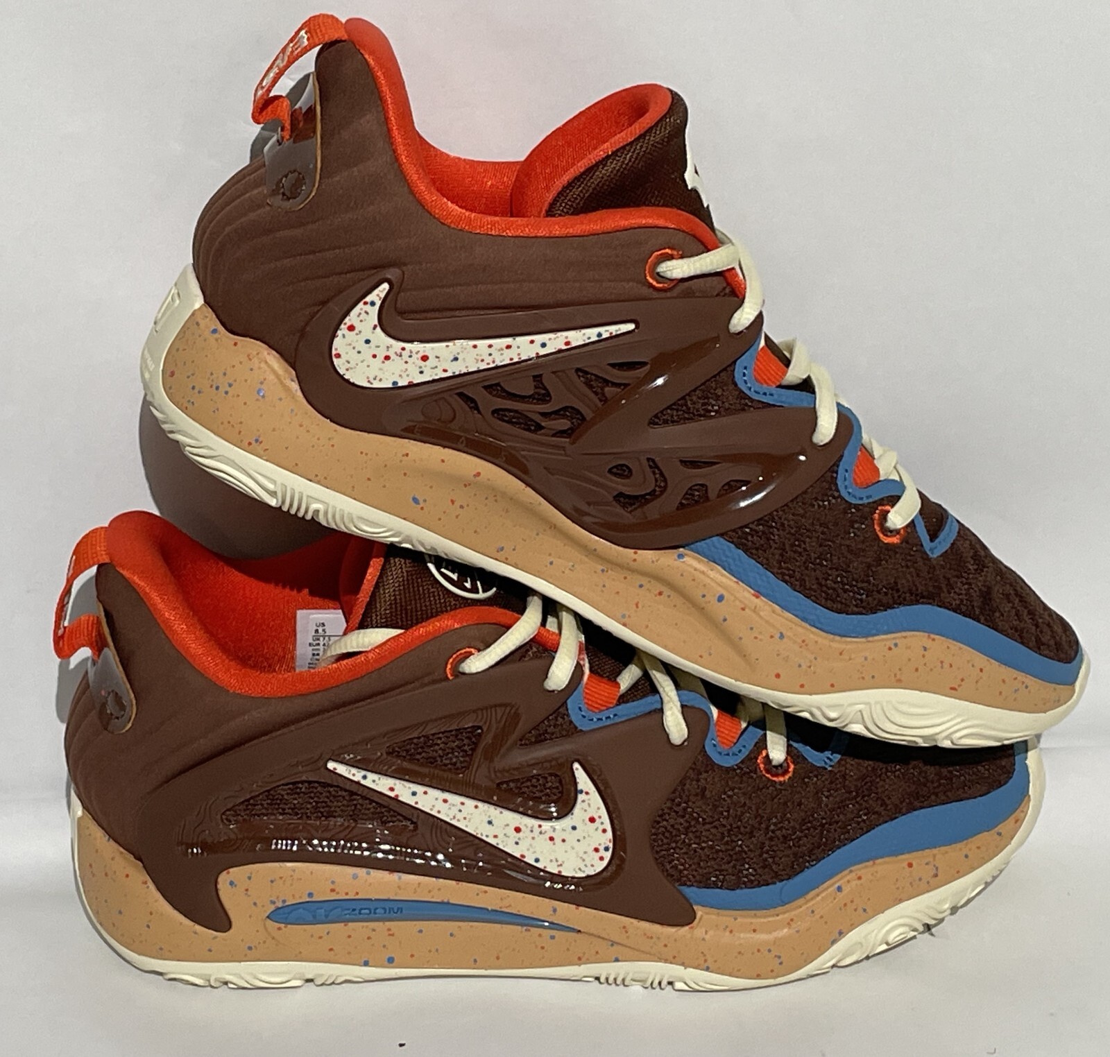 Nike KD 15 EYBL – Mens Size 8.5 – Fauna Brown/Coconut Milk – GREAT CONDITION