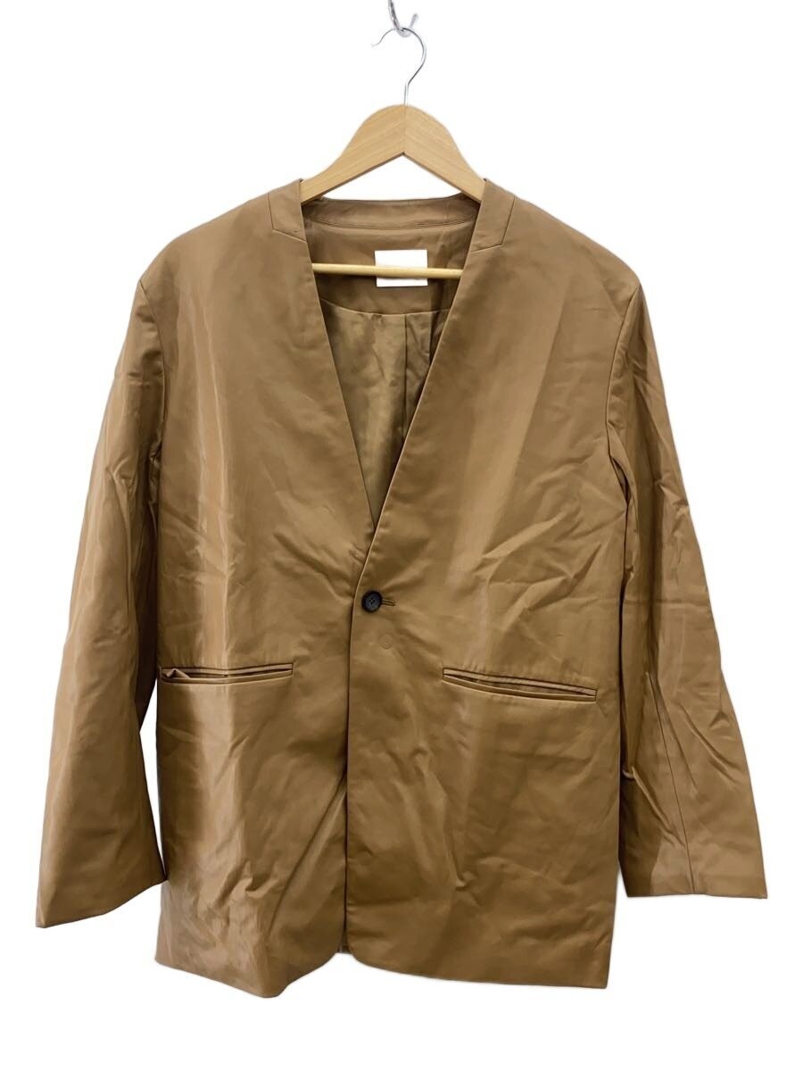 Miesrohe Collarless Leather Mannish Jacket/1/ Leather/Cml/Mwfj251090 3815