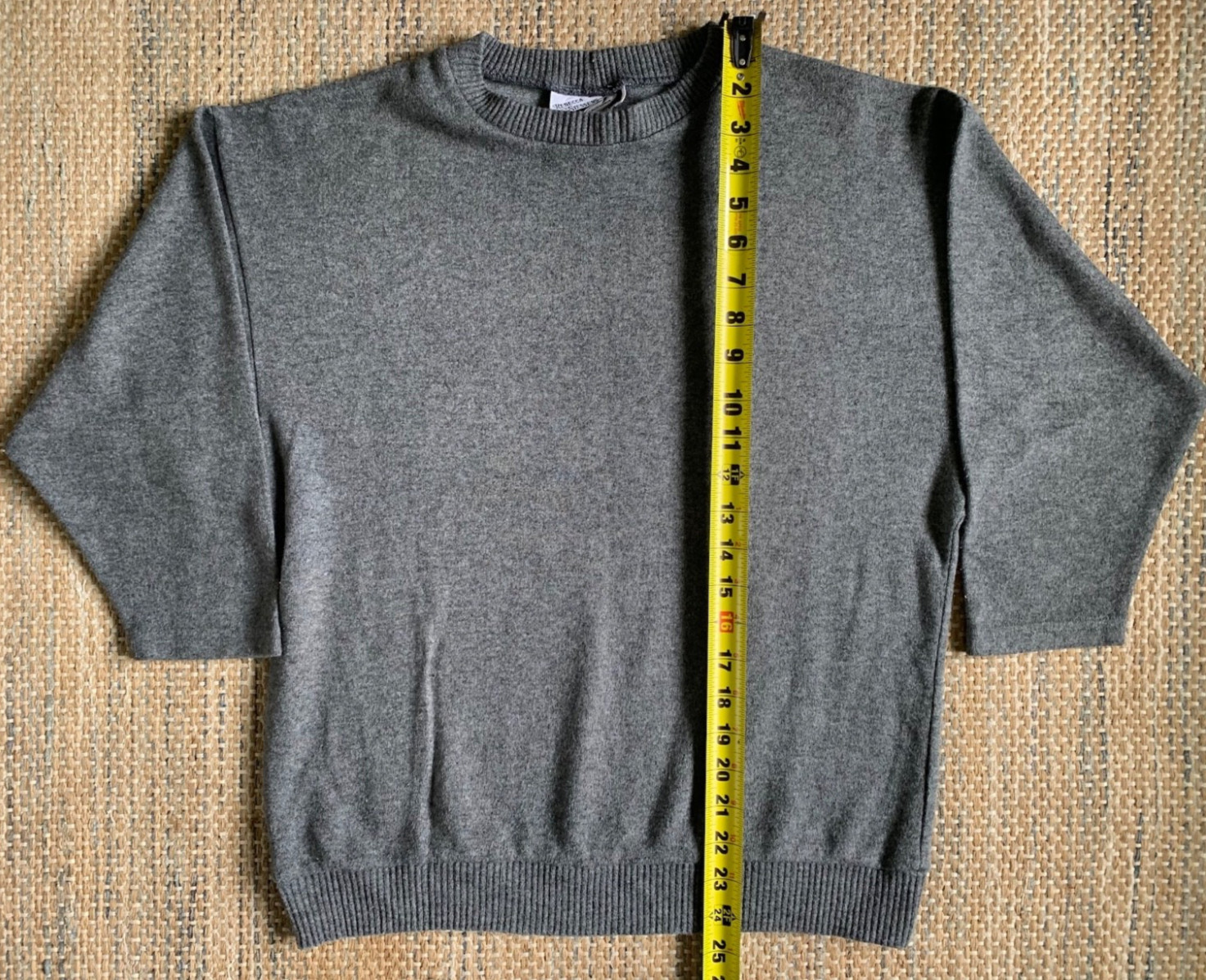 VTG Rebecca Stessens Sml Mid-Elbow 80s Workout Pullover Gray Sweater Made in USA