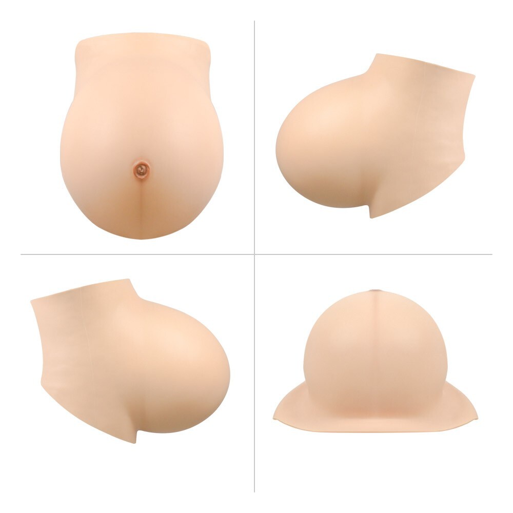 SilkEase Silicone Fake Pregnant Belly Pregnancy Tummy For Crossdresser Cosplayer