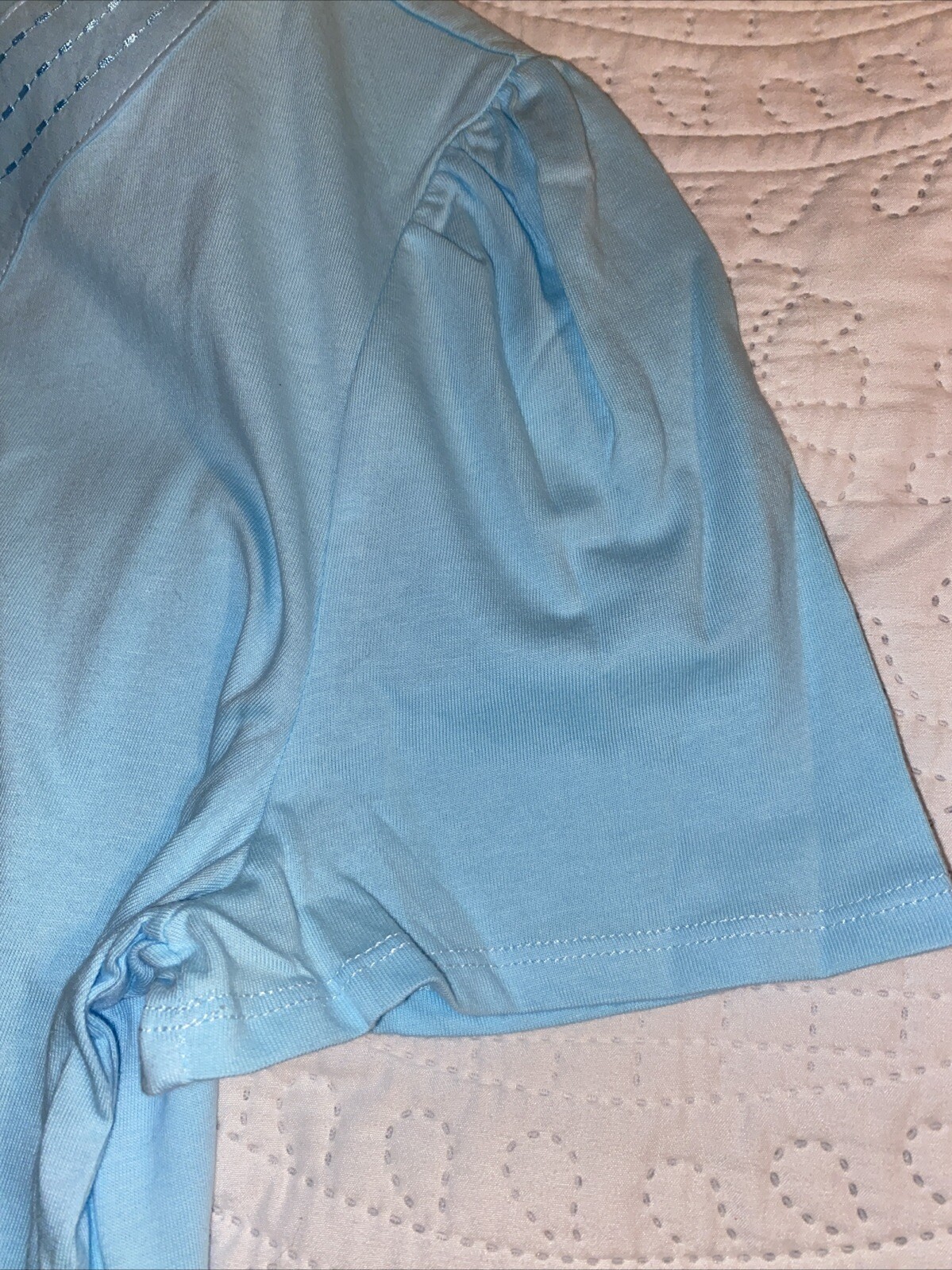 Rafaella Women’s Soft 100% Cotton Jersey Short Sleeve V Neck Top