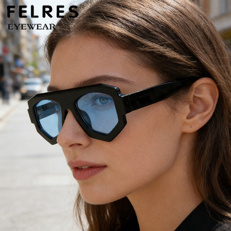 Polygon Tinted Reading Sunglasses Men Women Shade Presbyopic Sunglasses +5.0