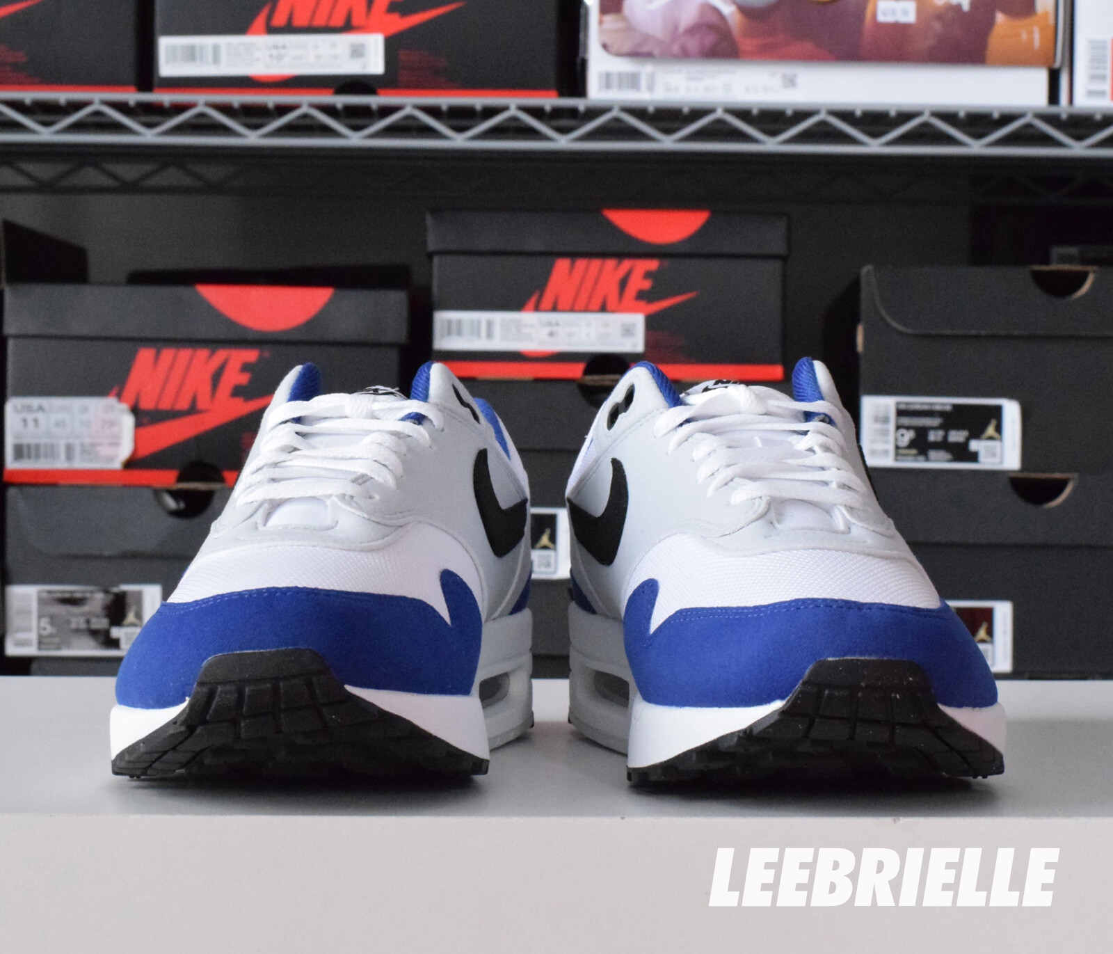 Nike Air Max 1 White Royal Blue Black FD9082-100