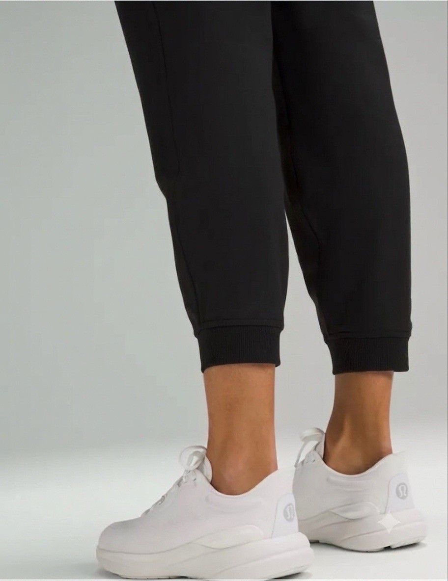 Lululemon Soft Jersey Classic Fit Mid Rise 7/8 Joggers UK Size 14 – Black