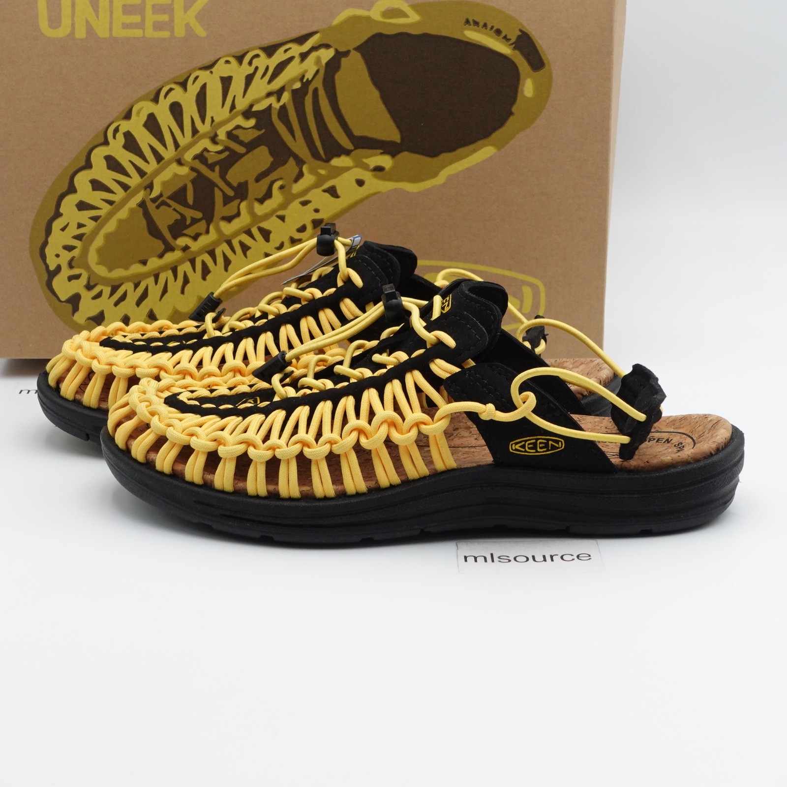 Size 8.5 Women’s KEEN Uneek II Convertible X Sandals 1028665 Black/Yellow