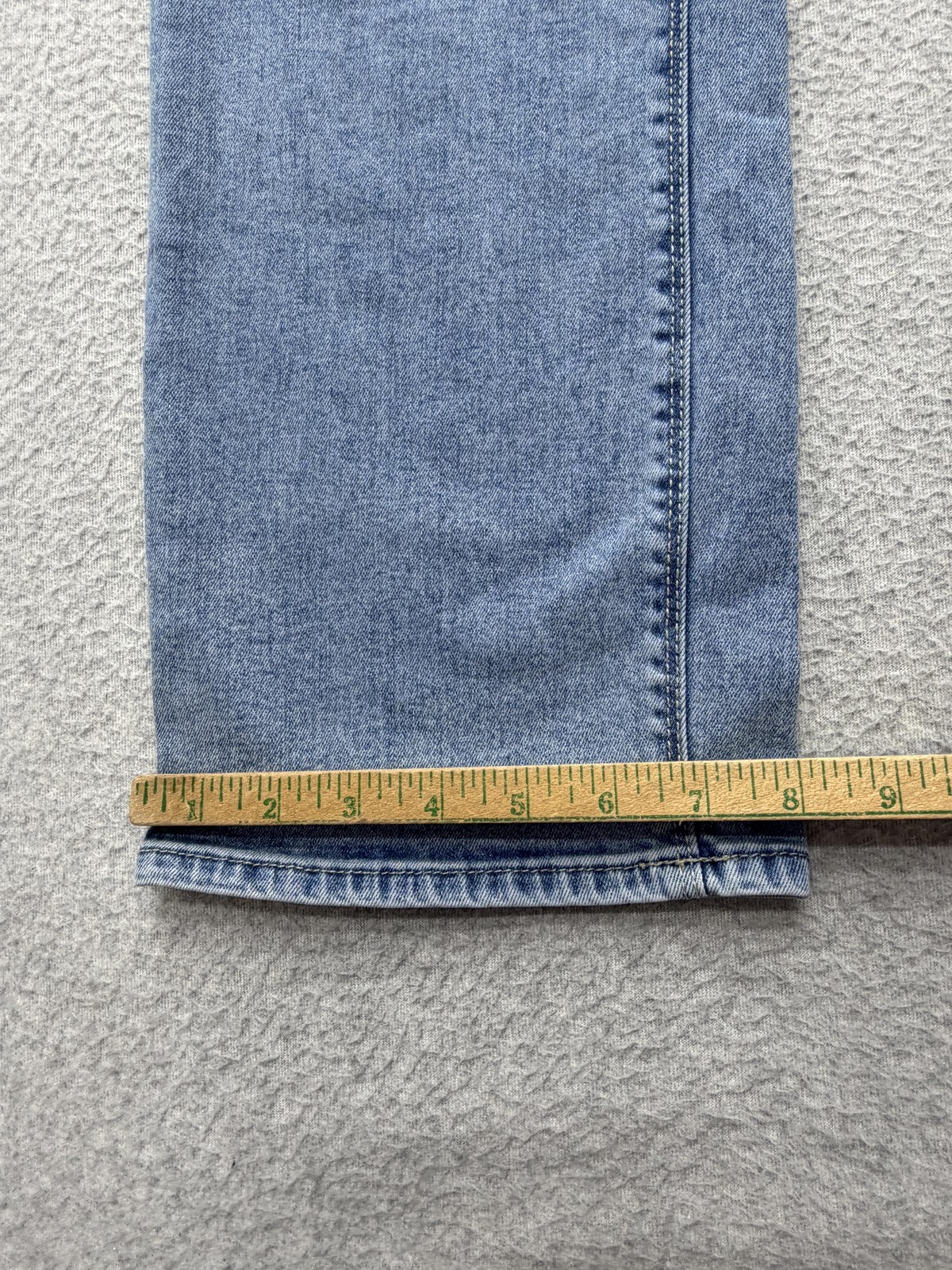 Hudson Jeans Womens 35×28.5 Blue Medium Wash Straight Stretch Denim Tag 12