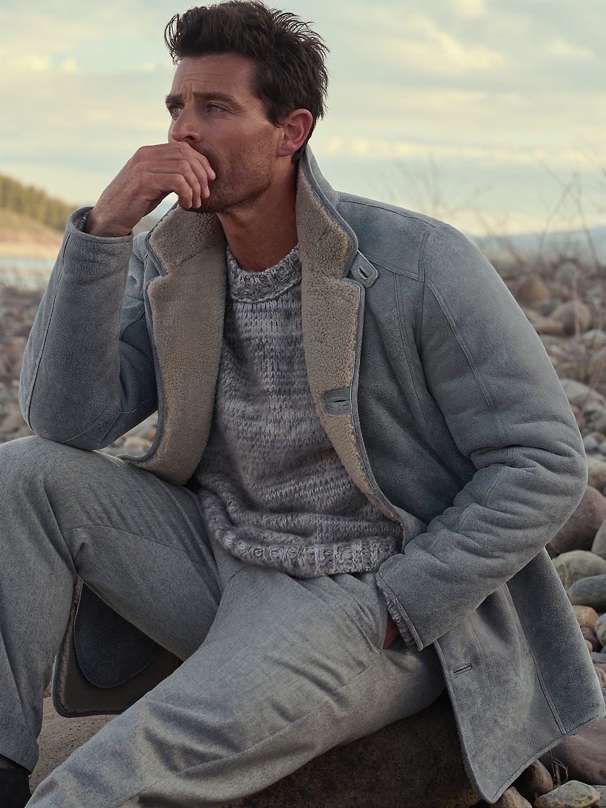 MENS Pierre Sheepskin Coat-Premium Leather & Cozy Warmth
