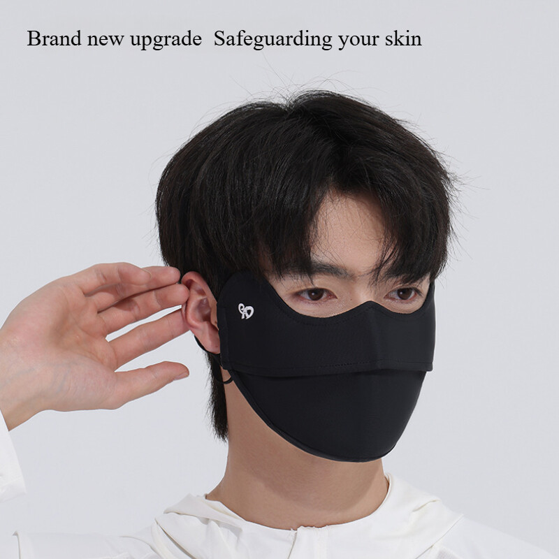 Summer UV Face Cover Mask UPF50+ Nylon Breathable Sun Mask with Eye Protection