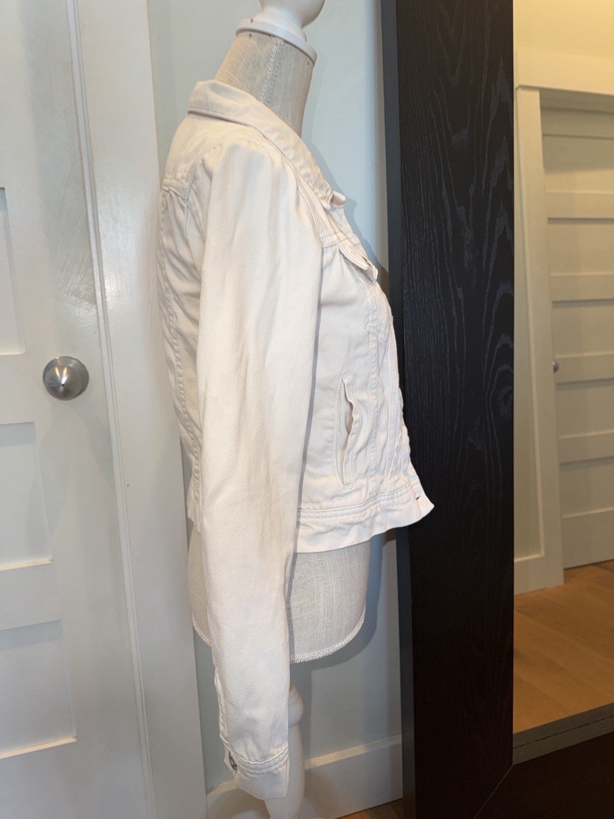 Free People Rumors Denim Jacket XS Ecru *We The Free $98