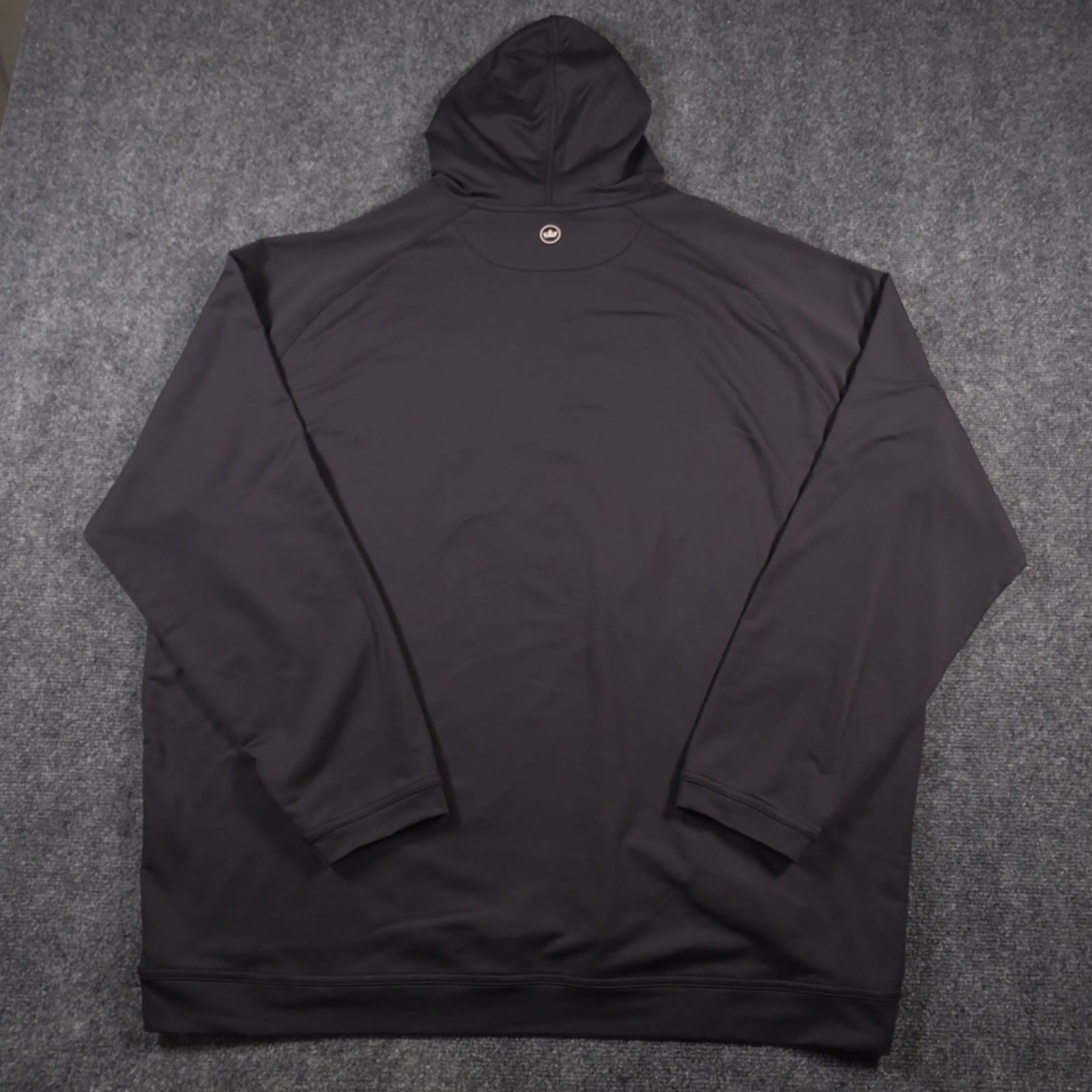 Peter Millar Pine Performance Hoodie Mens 3XL Black Lightweight Moisture Wicking