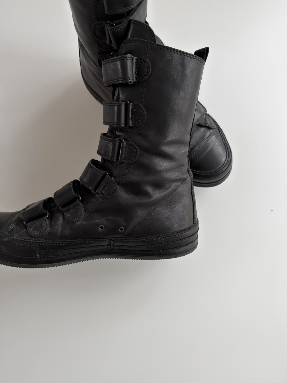 Ann Demeulemeester Multi Strap Sneakers (Size 40) S/S 2011 High Top Calf Leather