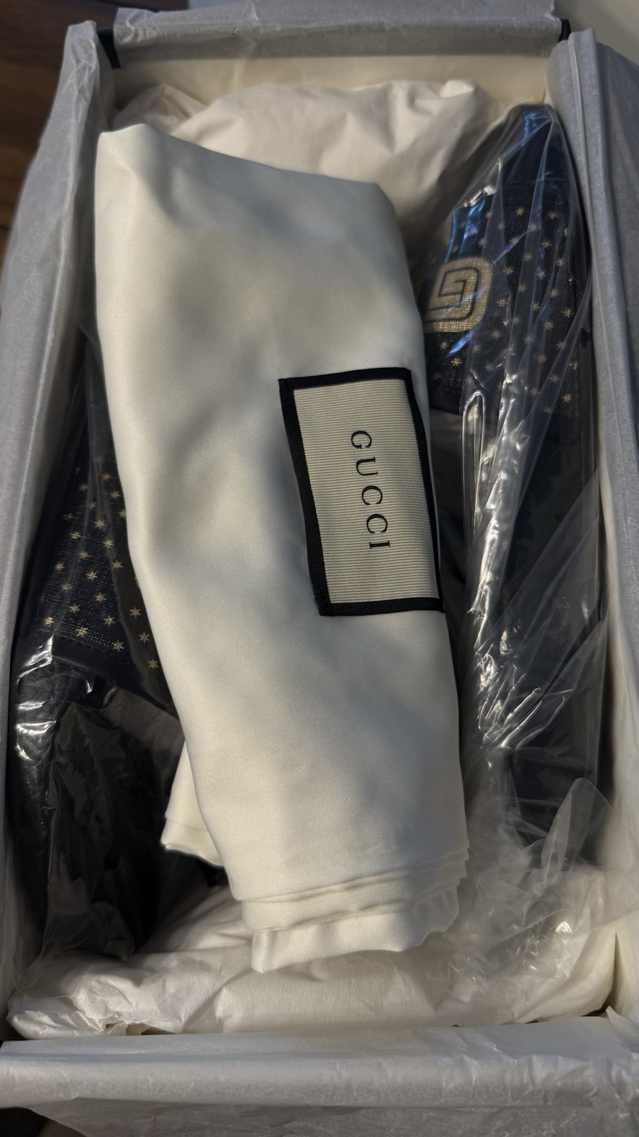 NEW GUCCI LIMITED EDITION SEGA Slides Gold/Black – (Size 8)