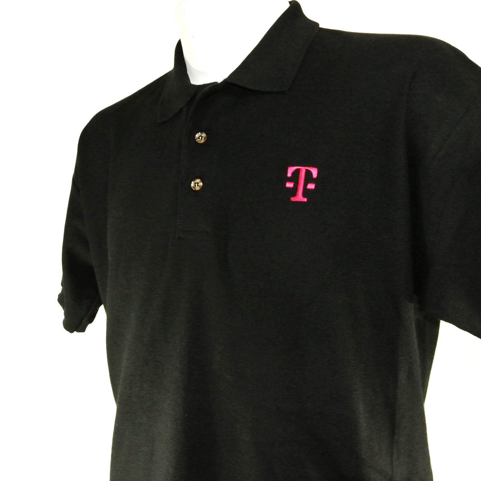 T-MOBILE Communications Tech Employee Uniform Polo Shirt Black Size M Medium NEW