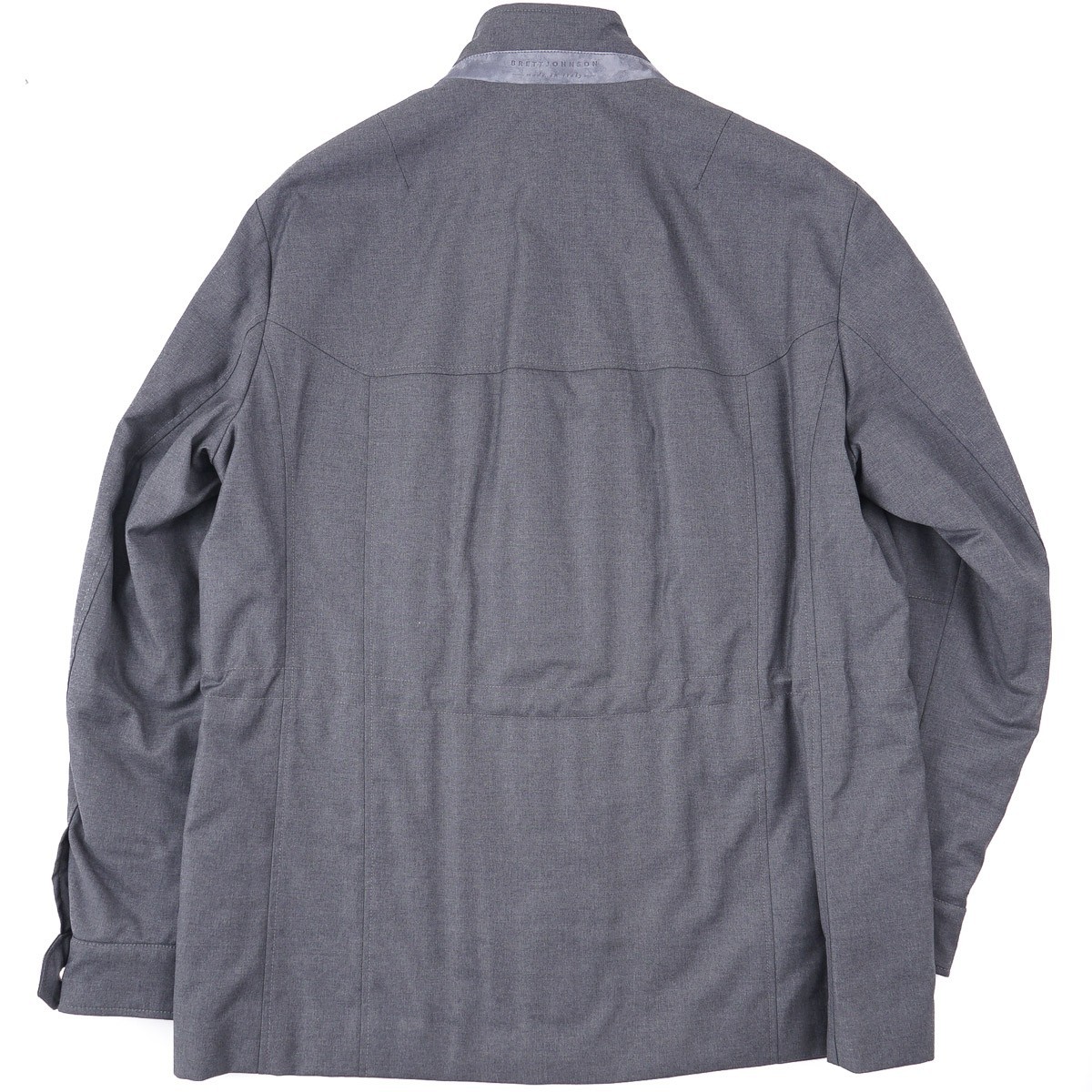 Brett Johnson ‘Lugano’ Mid Gray Padded Wool Field Jacket L (Eu 52) NWT