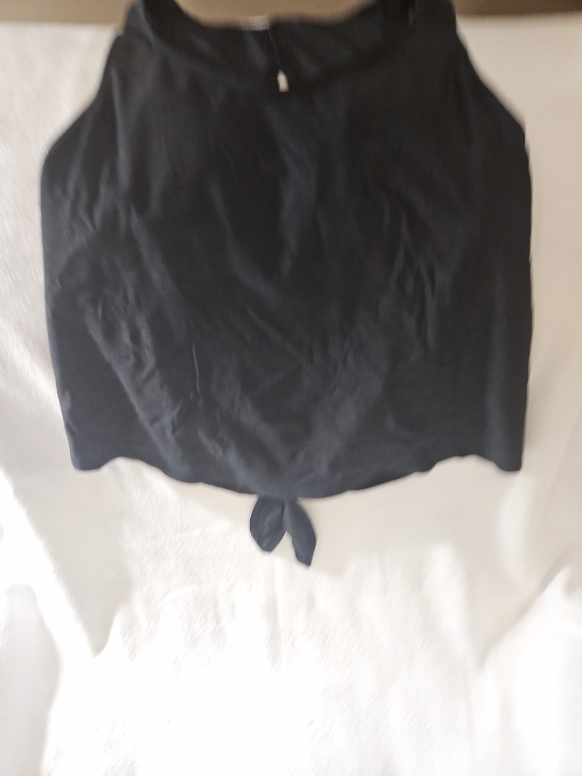 Kona Sol Black Tie-Back Active Tank or Swim Top Women’s Size Small