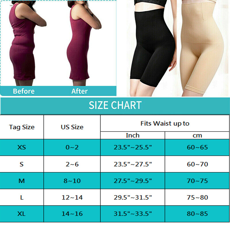 Shaperin High Waisted Shorts Body Shaper Slimming Control Shapewear For Women